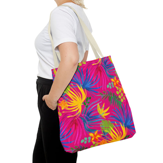 Tropical Flowers Exotic Flora Tote Bag - 3 Sizes