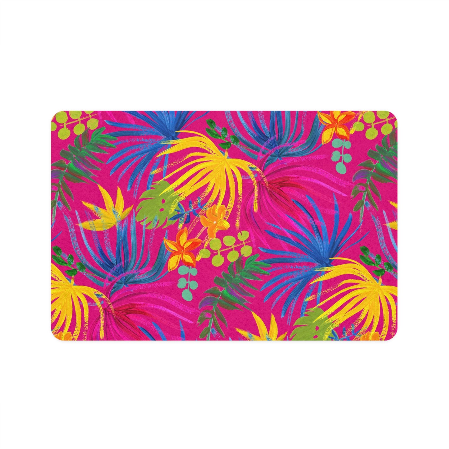 Pet Food Mat (12x18) - Exotic Flora