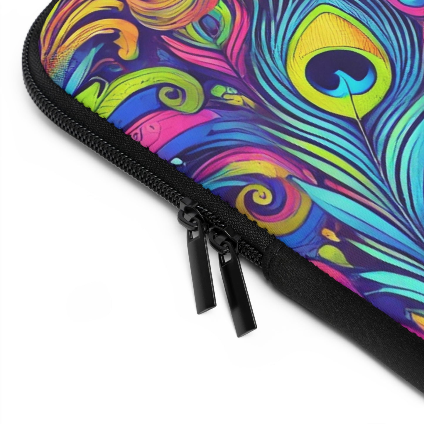 Tropical Laptop Sleeve, 5 Sizes - Perfect for Beach Lovers & Students / Feather Currents