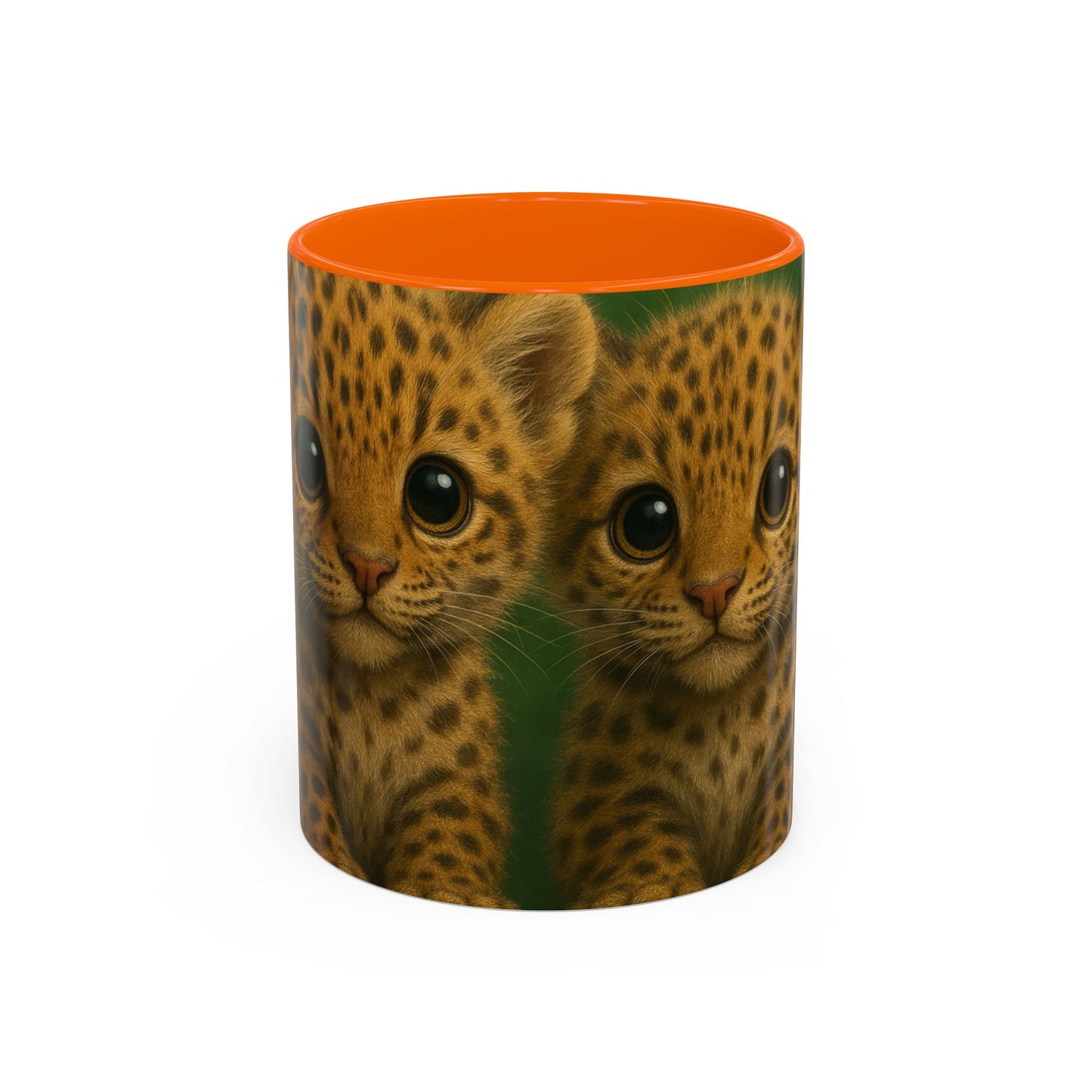 Accent Color Coffee Mug (11, 15oz), 8 Colors - Baby Jaguars