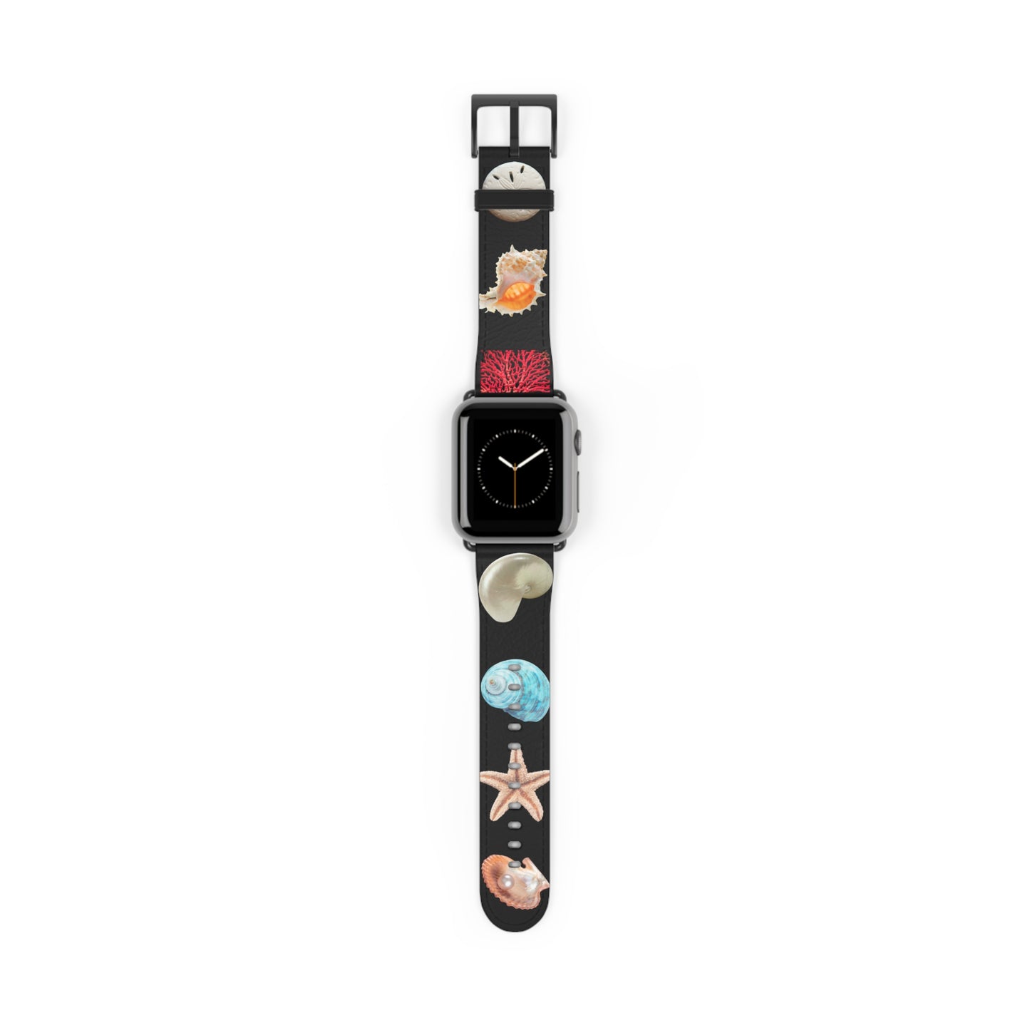 Apple Watch Band - Real Seashell Collection, black