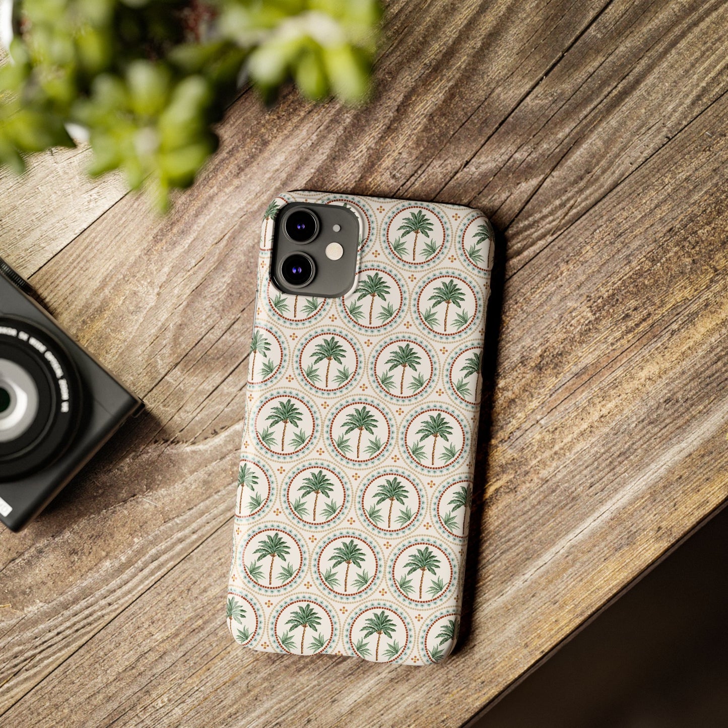 Slim Phone Cases - Mosaic Palm Tree