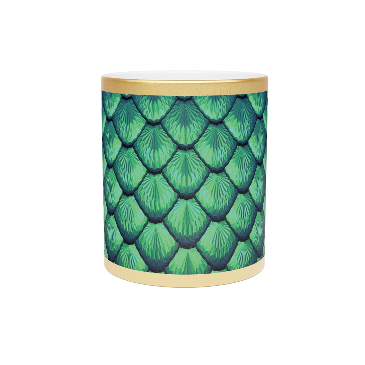 Tropical Metallic Mug, Gold or Silver - Pretty Mermaid Tail