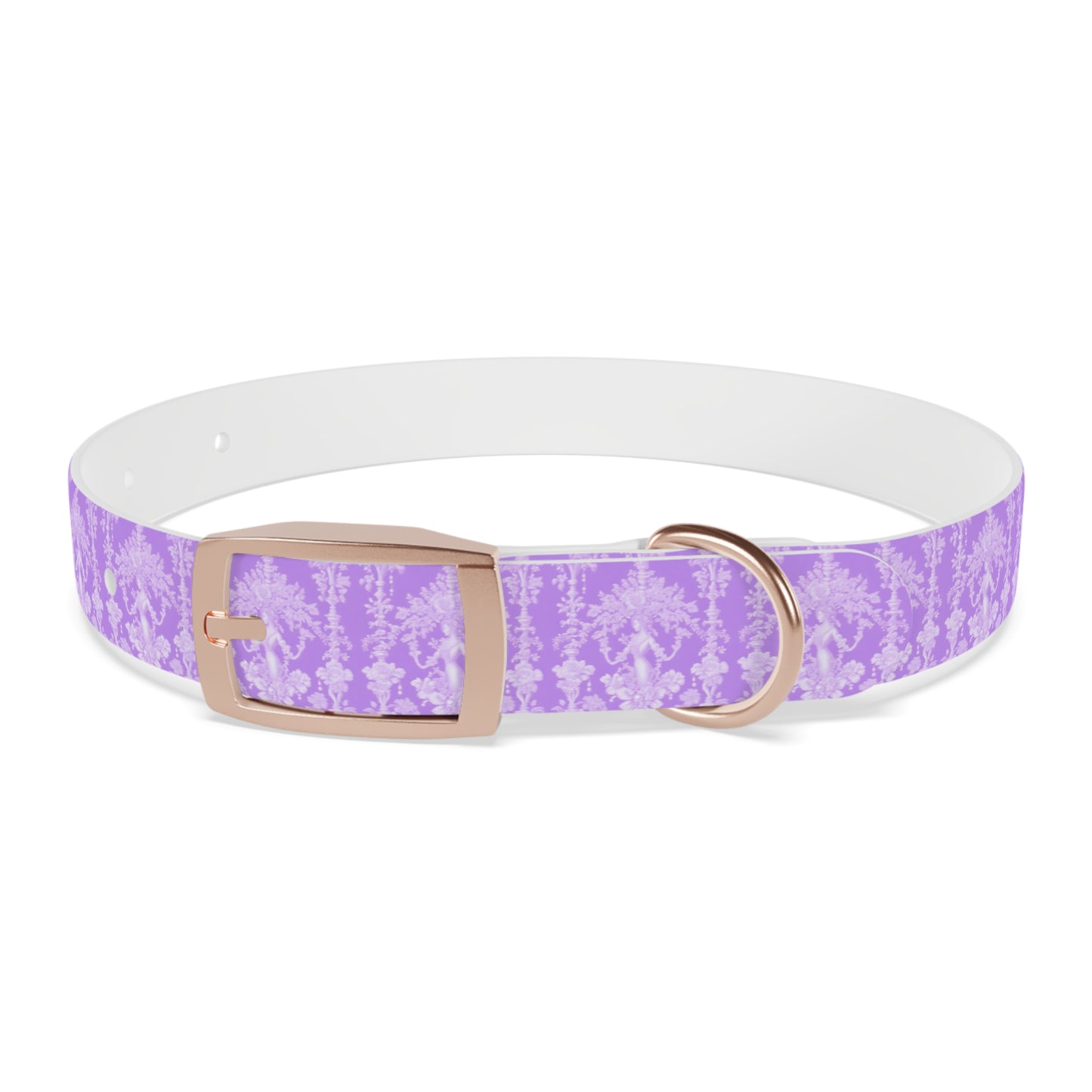 Dog Collar - Pearl Lady Toile, purple