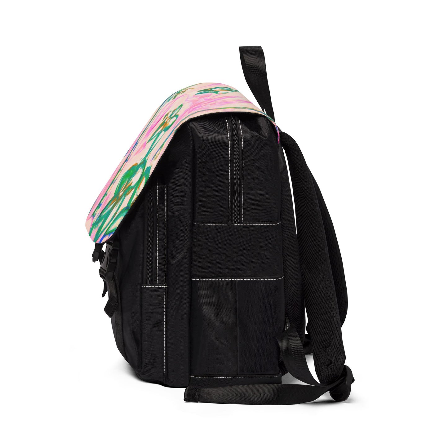 Tropical Doodles/Pink Casual Backpack - Perfect for Everyday Adventures