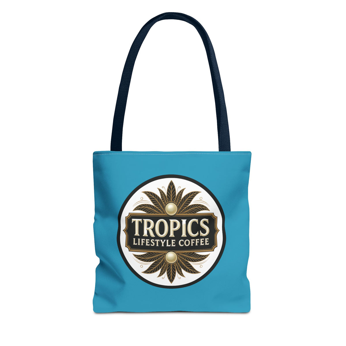 Tropics Lifestyle Coffee Tote Bag - 3 Sizes / Dark Green
