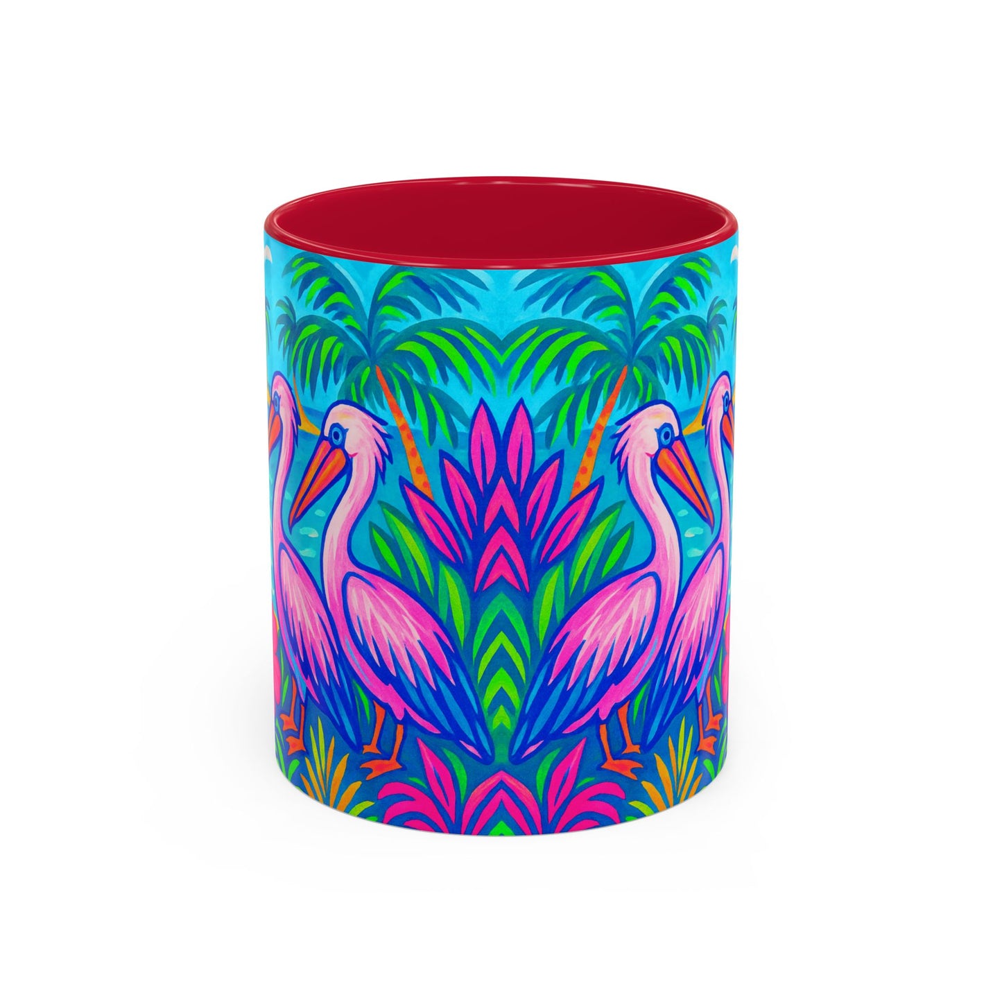 Accent Color Coffee Mug, Many Colors - 11oz & 15oz / Pelican Party