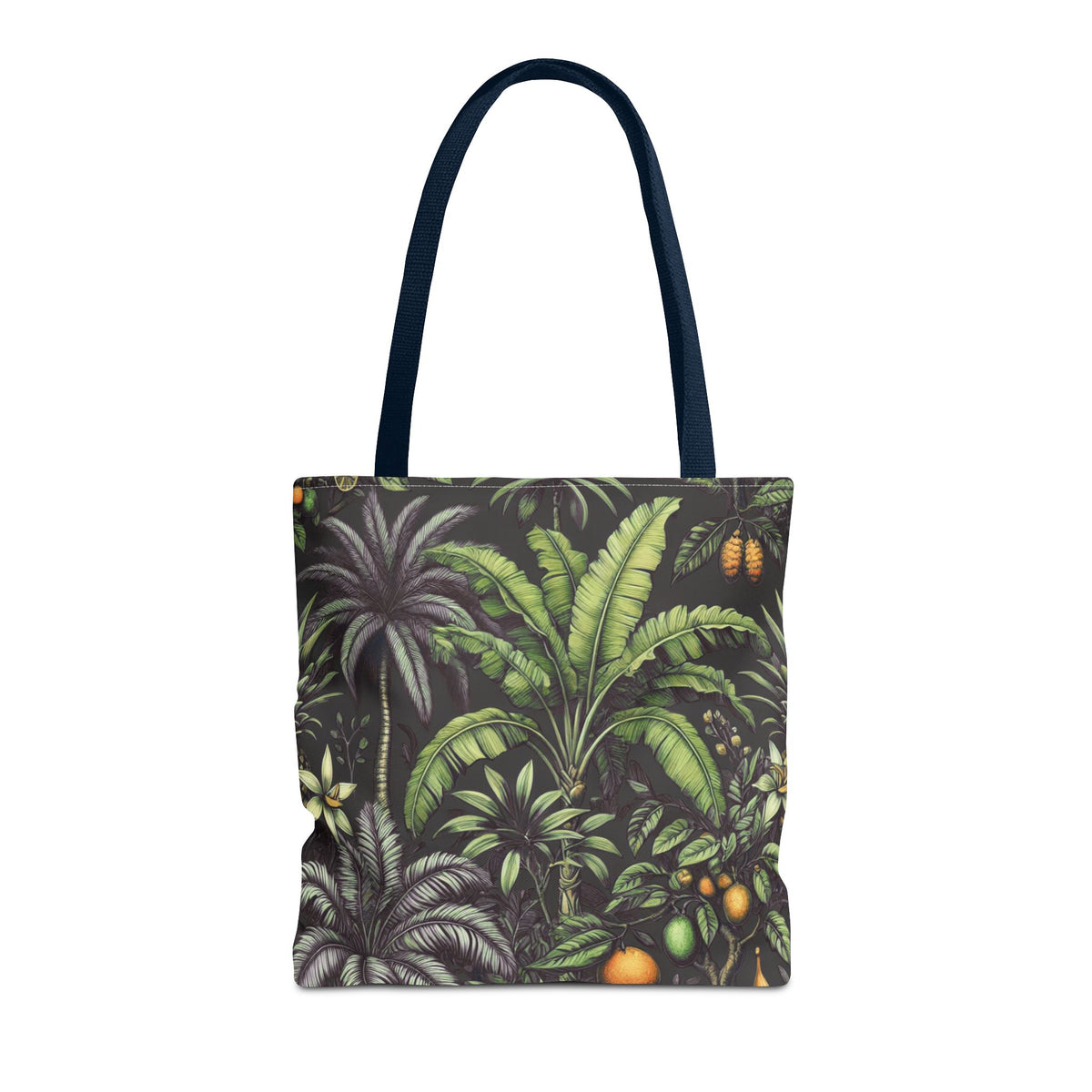 Tropical Fruit/Black Tote Bag - 3 Sizes