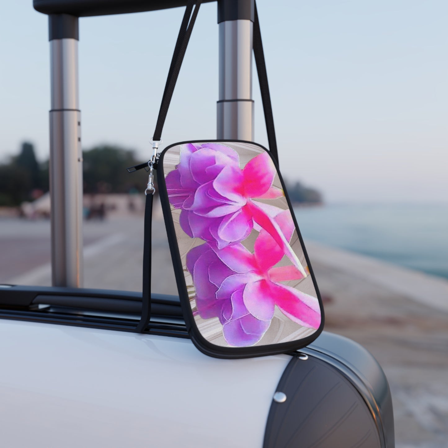 Passport Wallet - Two Fuchsias, Gothic