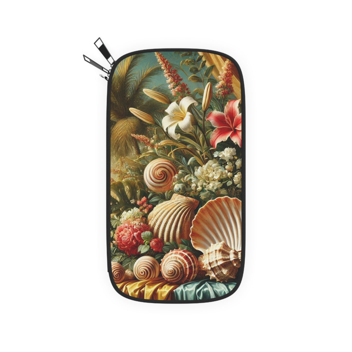 Passport Wallet – Perfect for Travelers & Adventurers / Shells and Flowers