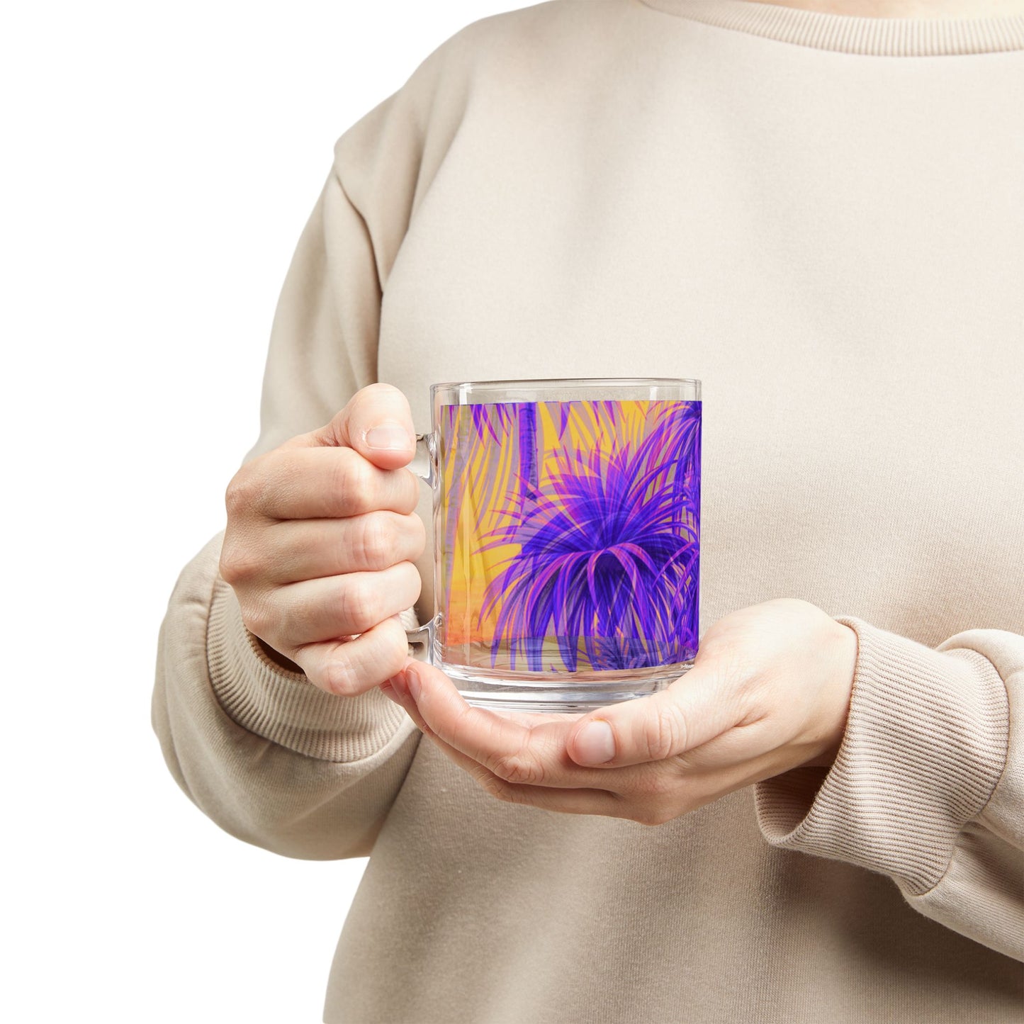 Tiny Palm Island Pop Mug - 10oz, Perfect for Tropical Lovers