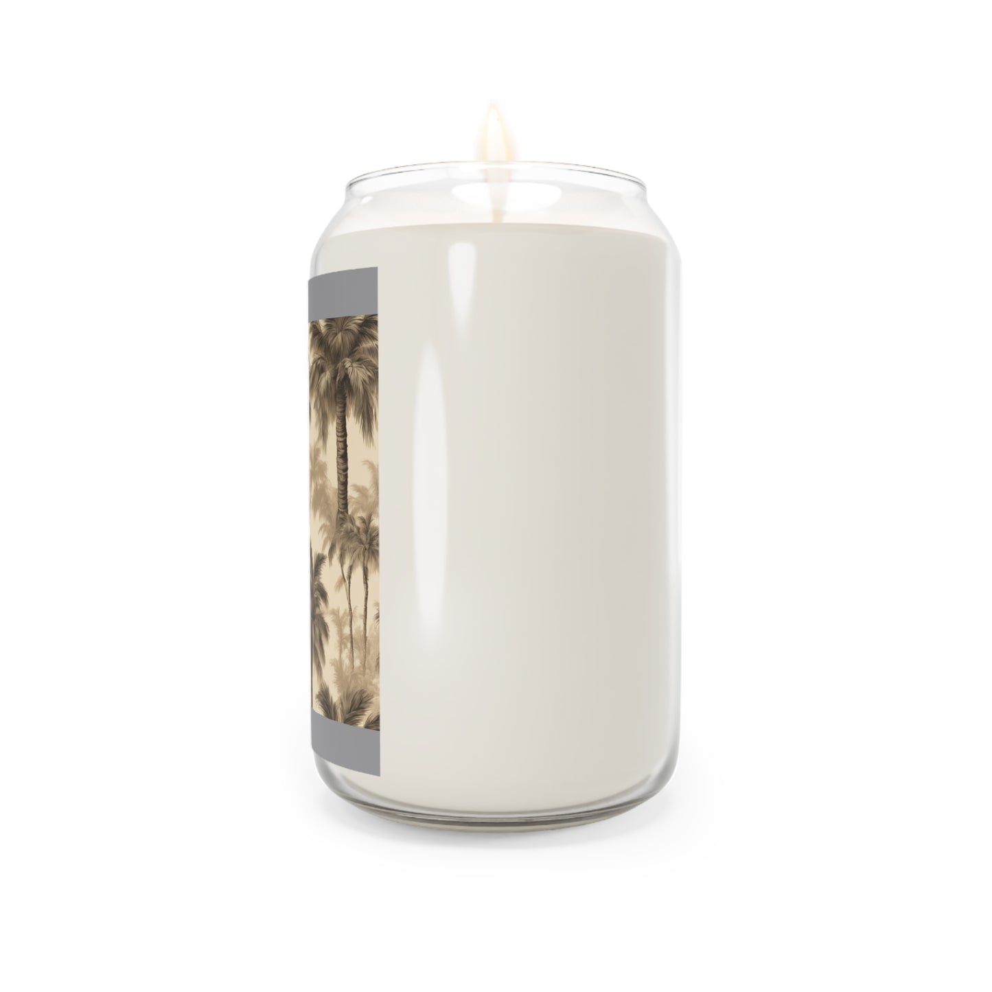 Scented Candle, 13.75oz - Lisa's Fluffy Palms, grey