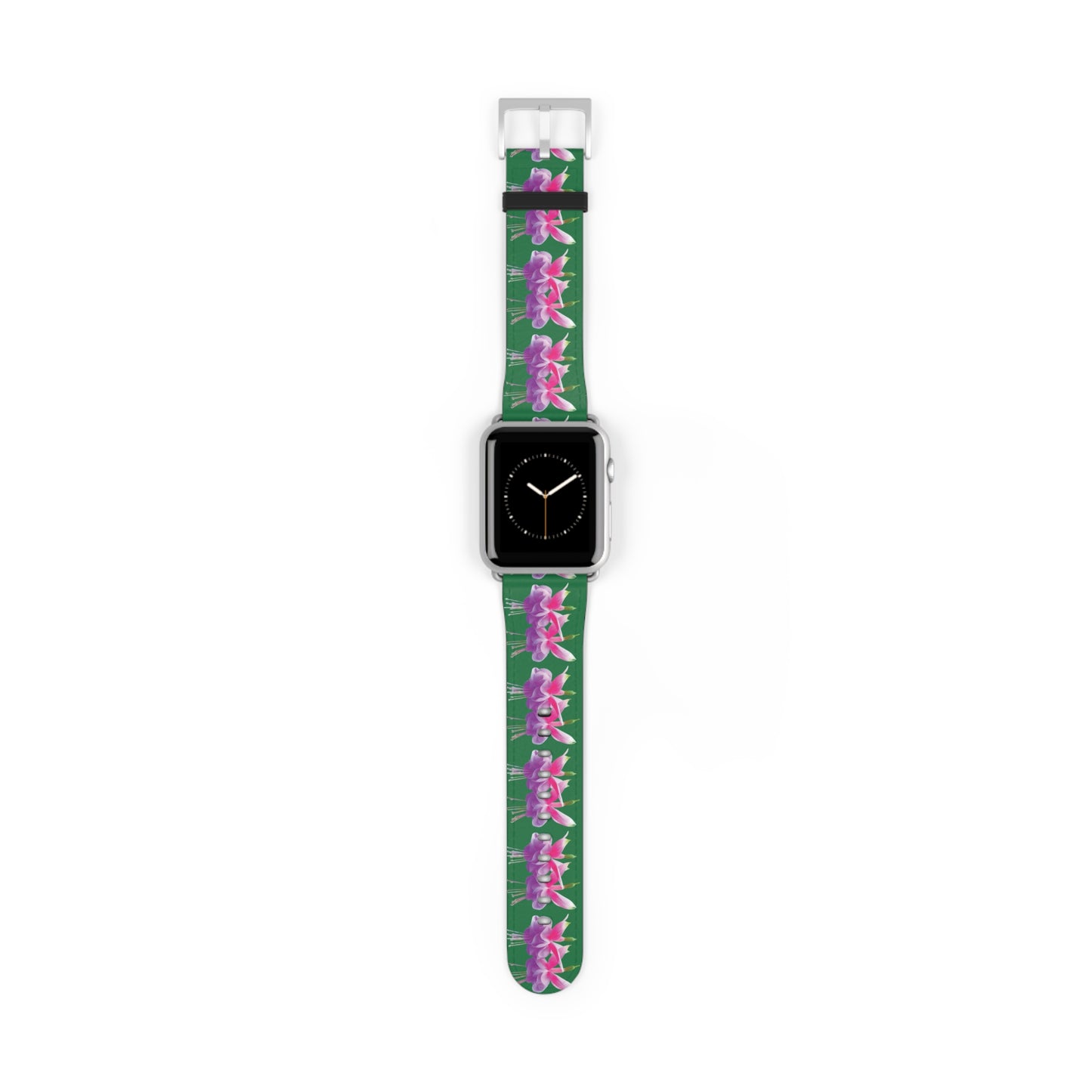 Apple Watch Band - Two Fuchsias, dark green