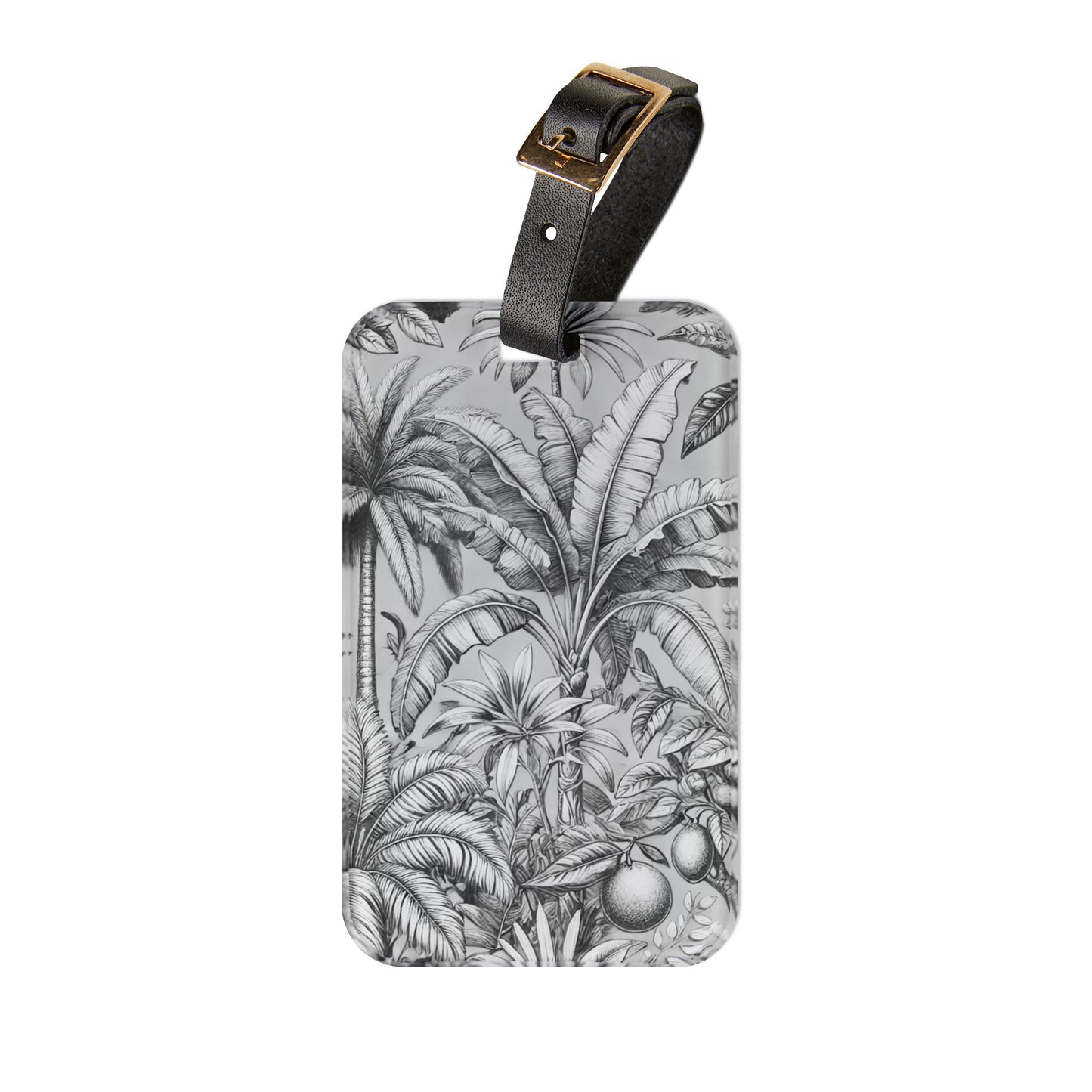 Luggage Tag - Tropical Fruit, Newspaper