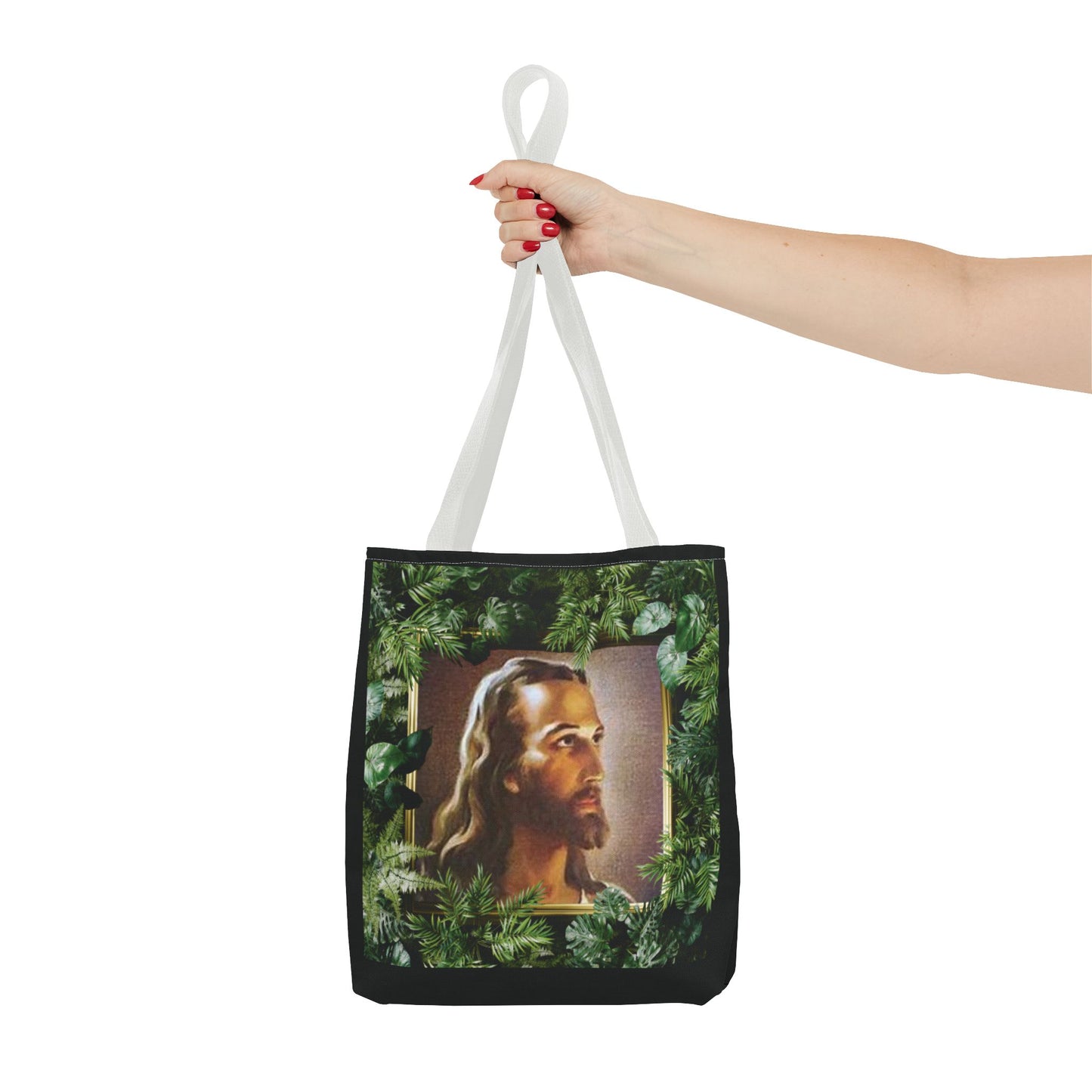 Religious Head of Christ Tropical Tote Bag - 3 Sizes