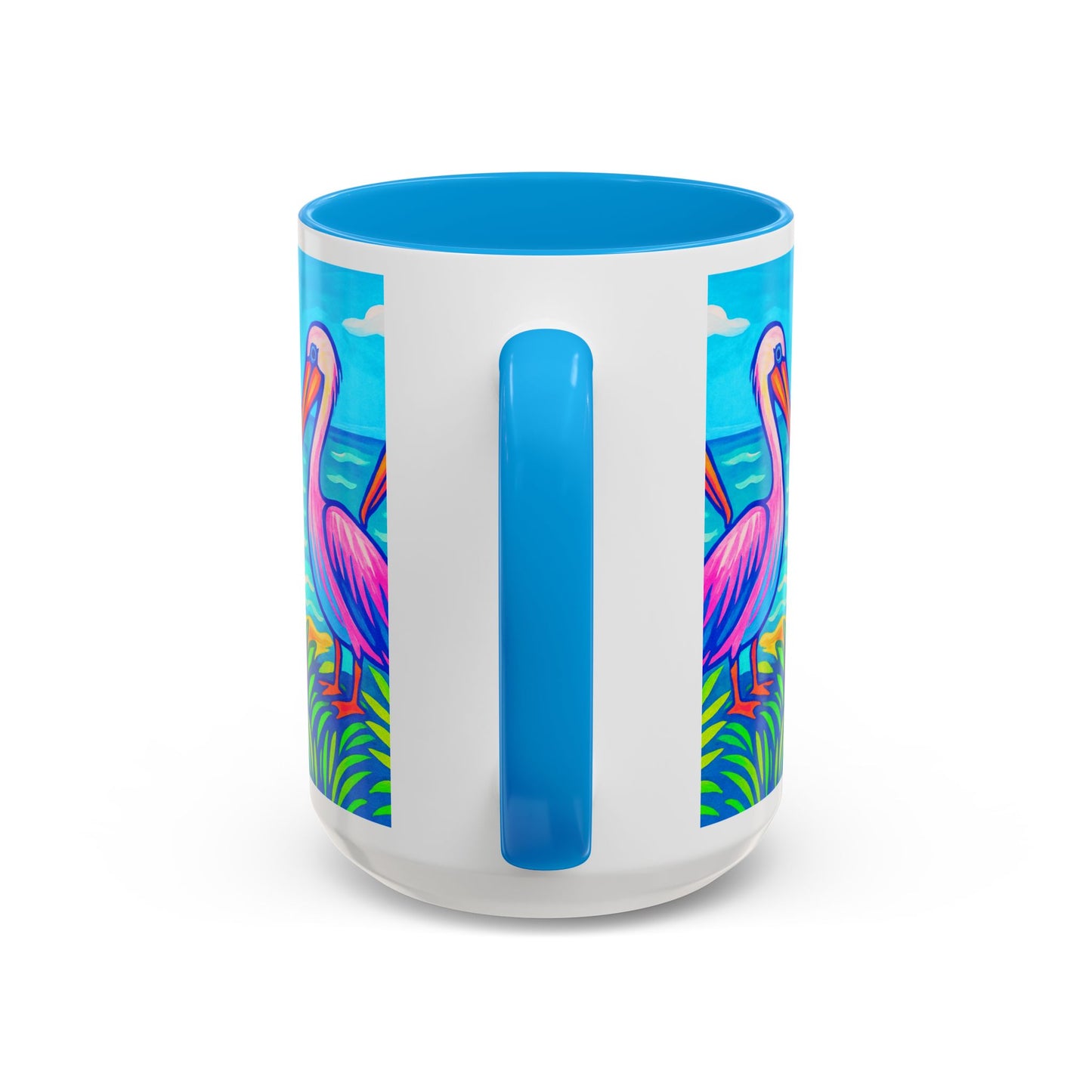 Accent Color Coffee Mug, Many Colors - 11oz & 15oz / Pelican Party