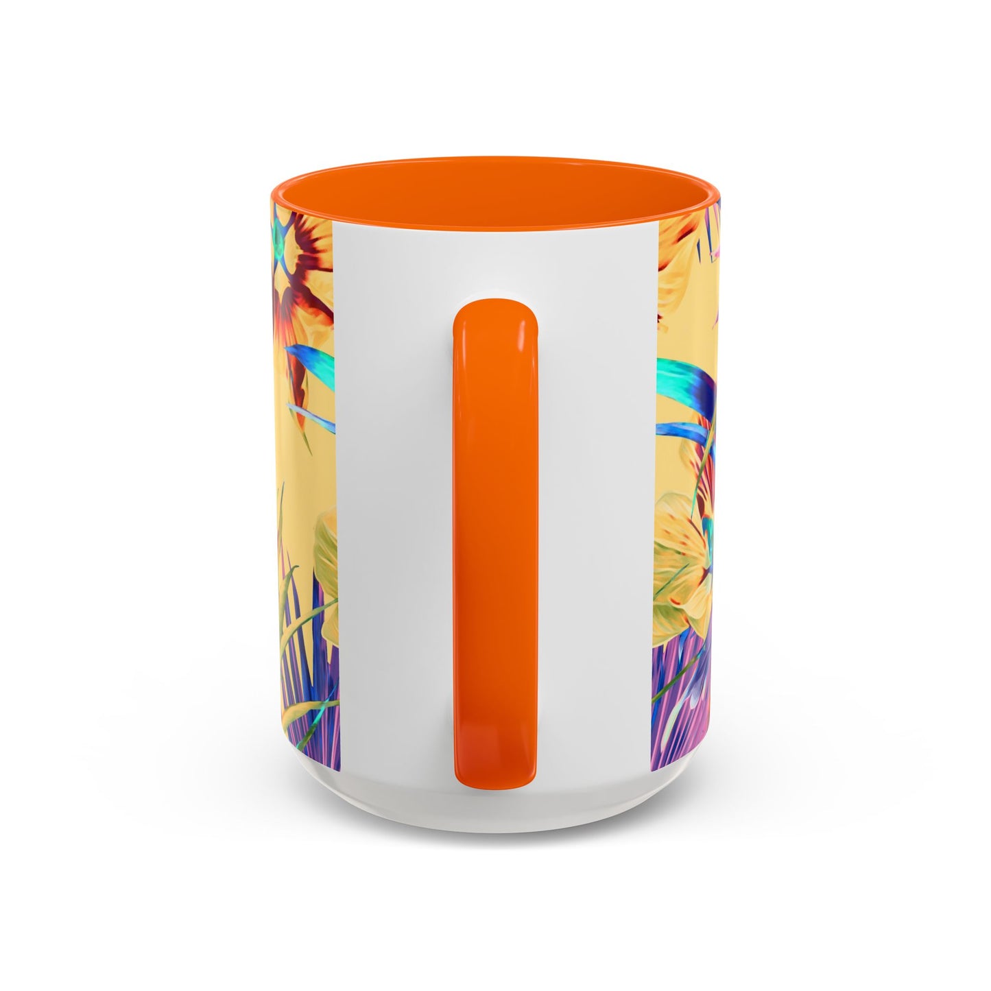 Accent Coffee Mug (11, 15oz), Plant Palooza, orange sherbet / Various Colors