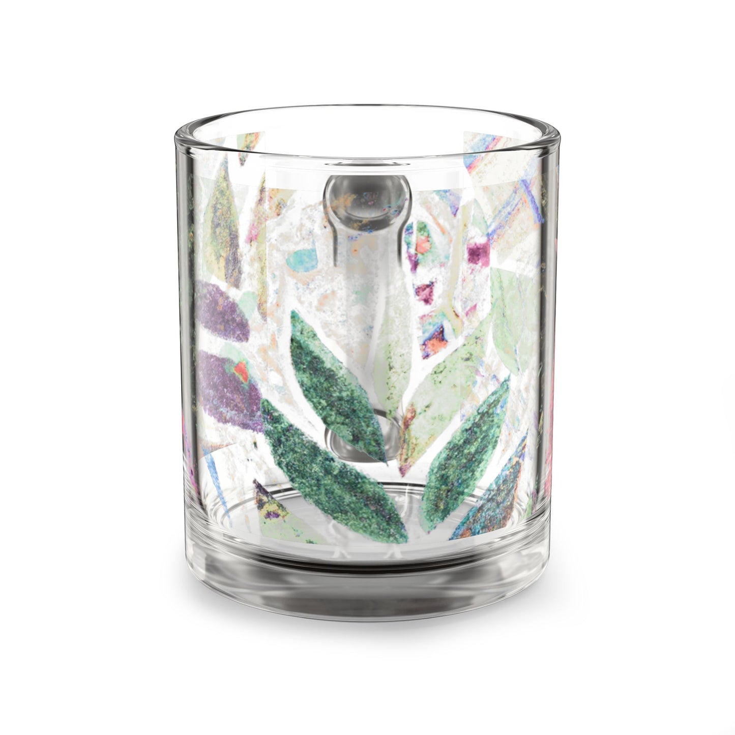 Tropical Glass Mug - 10oz Coffee Cup / Amazon Whimsy, Vintage