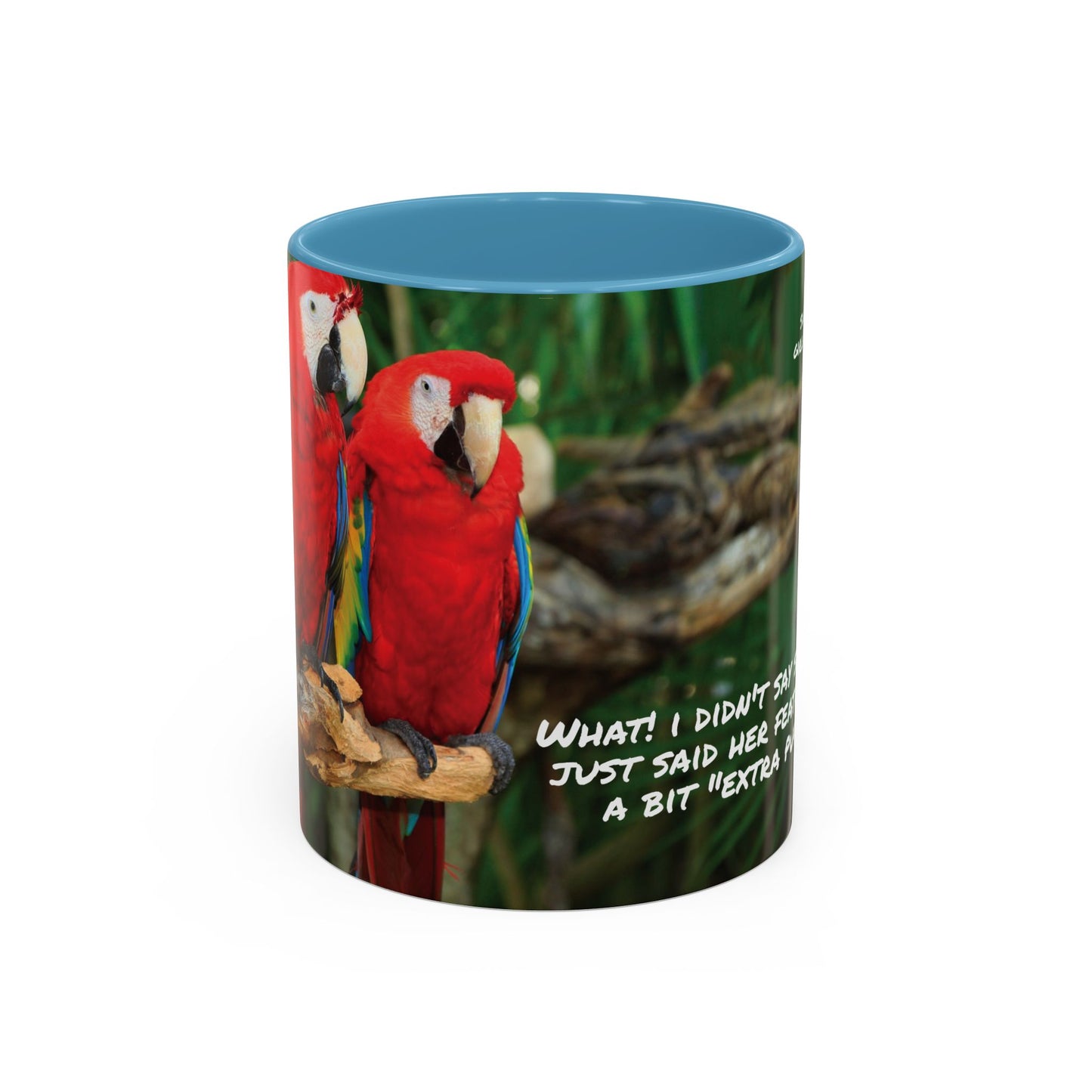 Parrot Accent Coffee Mug (11, 15oz), 8 Colors - Extra Puffy