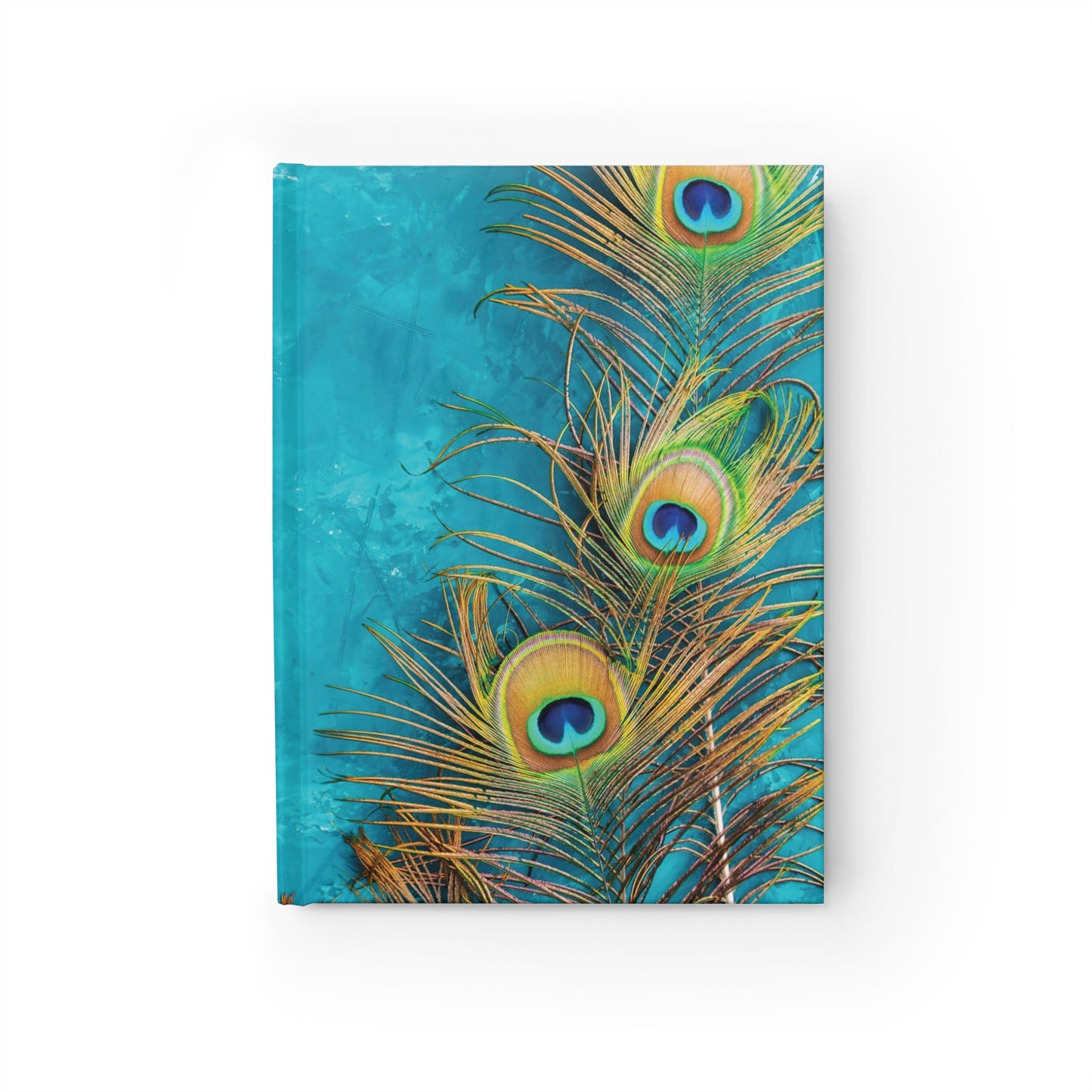 Peacock Turquoise Glow Journal - 5" x 7"