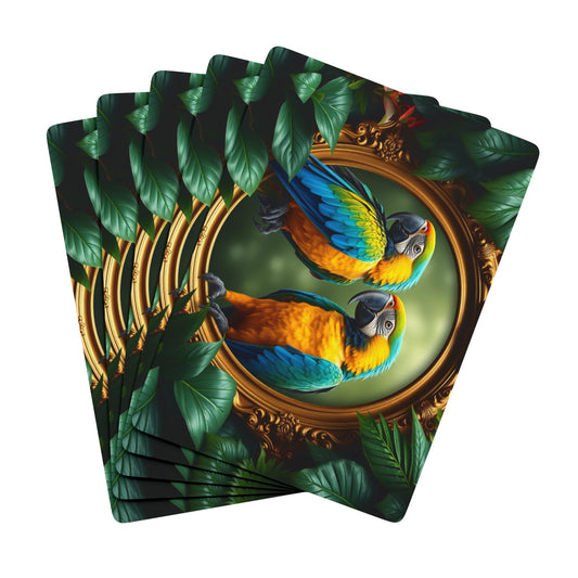 Poker Playing Cards - Framed Macaws