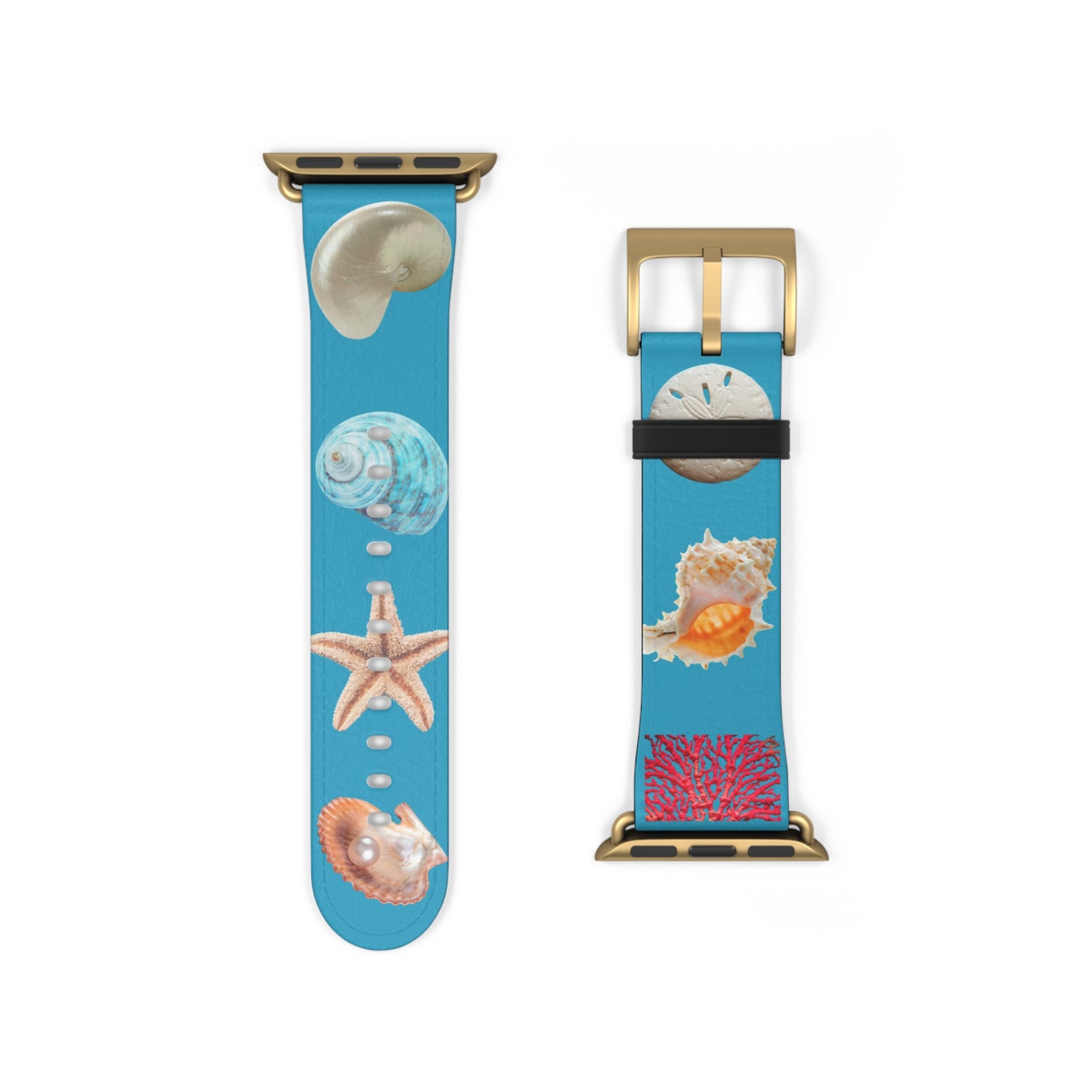 Apple Watch Band - Real Seashell Collection, turquoise