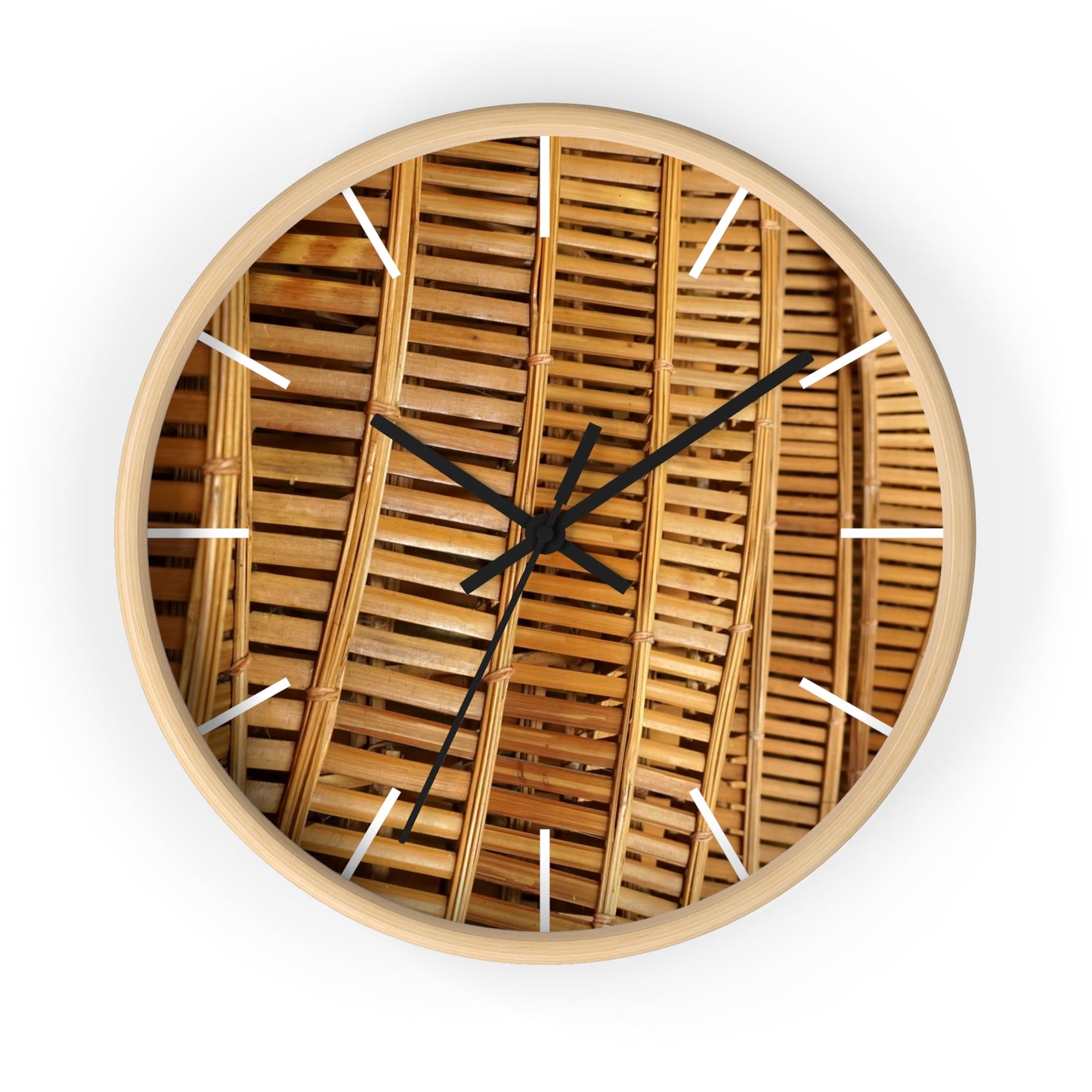 Natural Bamboo Flow Wall Clock - Perfect for Tropical Lifestyle Lovers