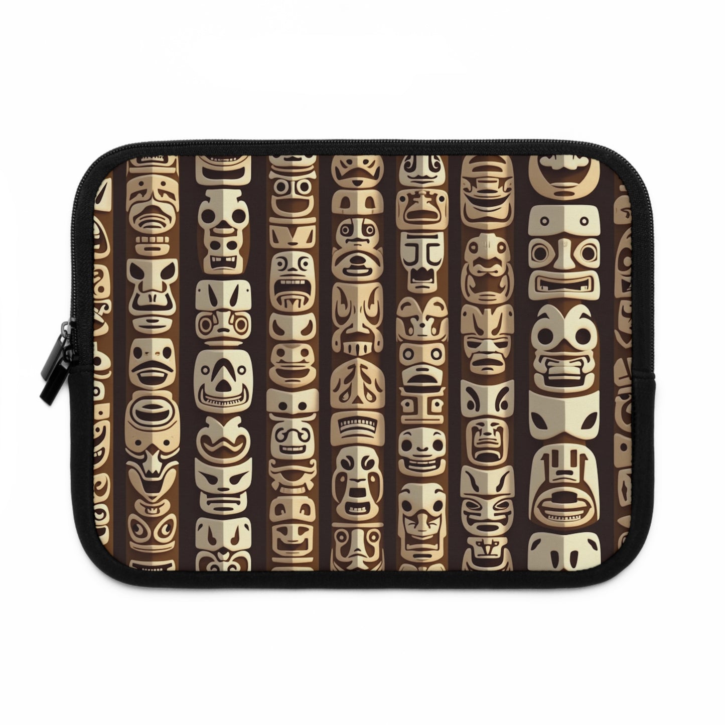 Tropical Laptop Sleeve, 5 Sizes - Perfect for Ocean Lovers & Students / Funny Tiki Totems