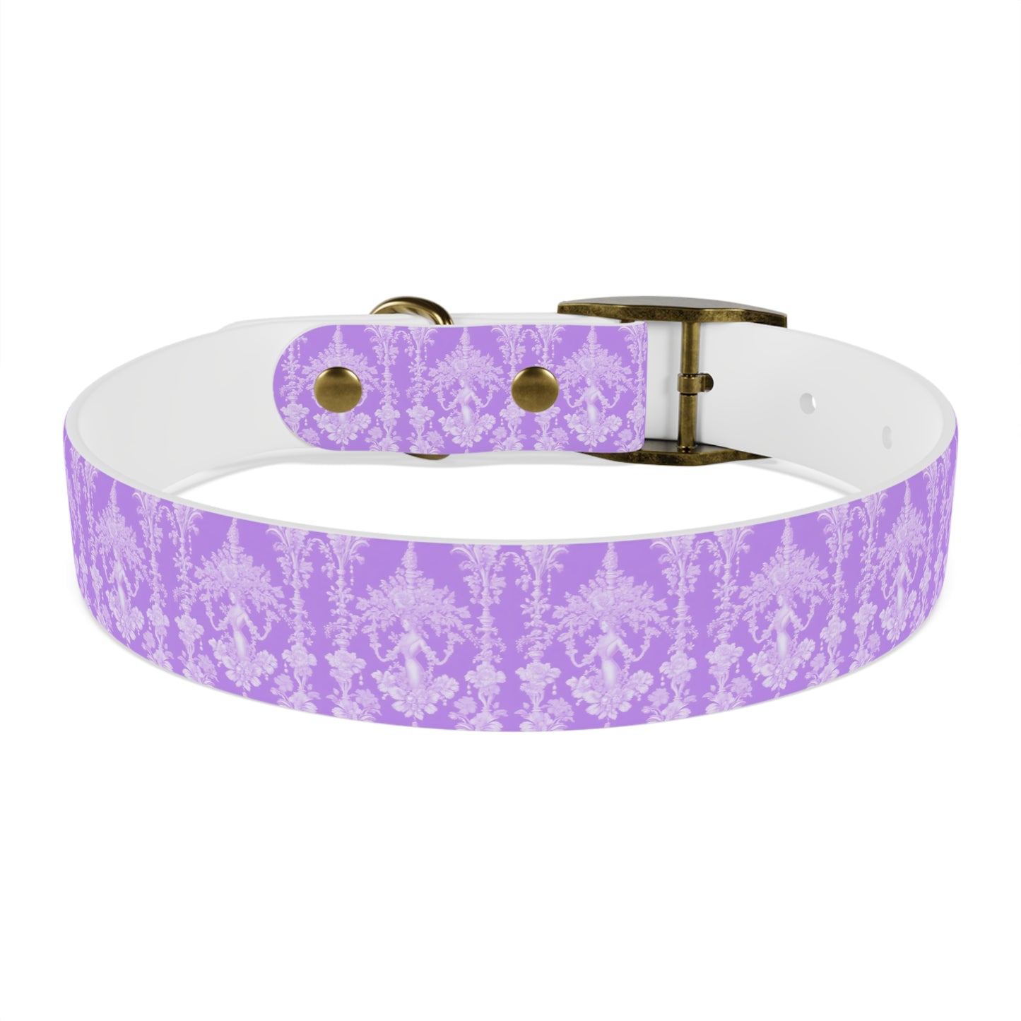 Dog Collar - Pearl Lady Toile, purple