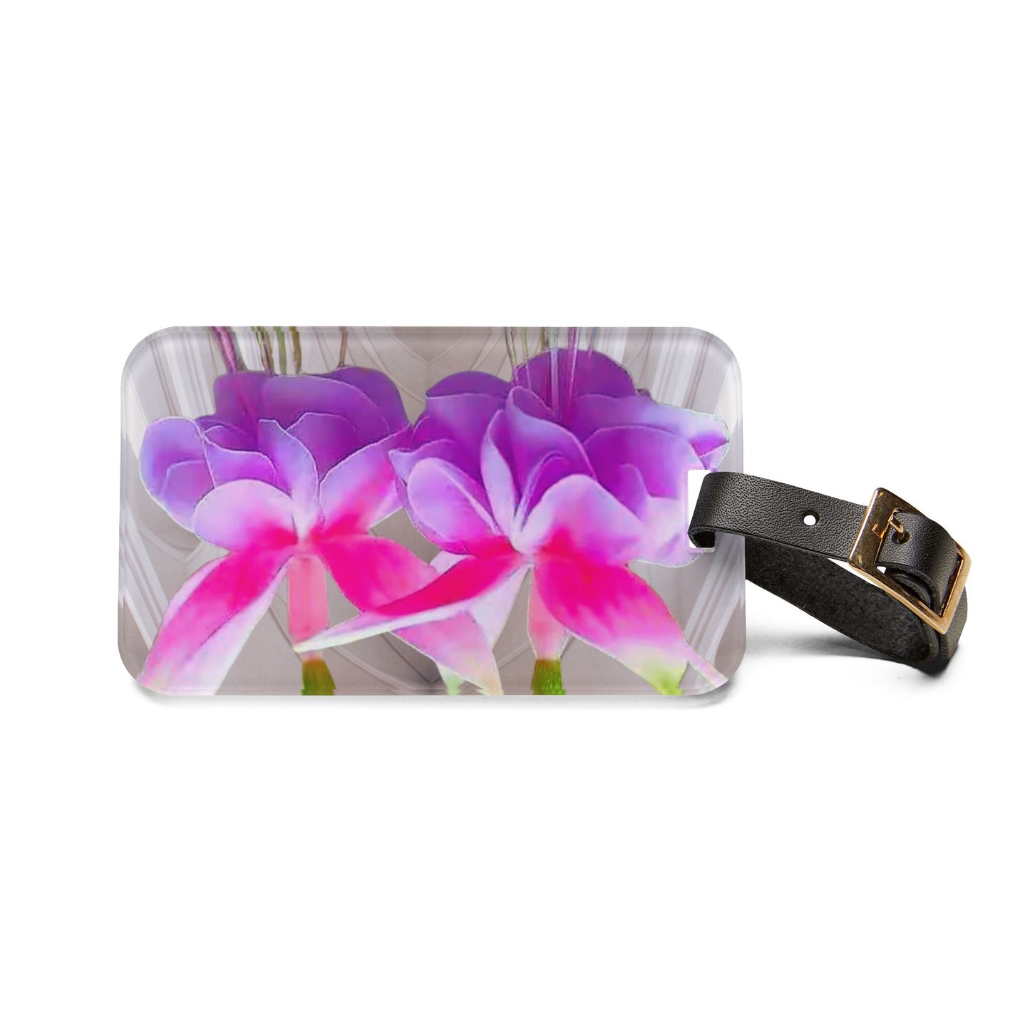 Luggage Tag - Two Fulchsias, Gothic