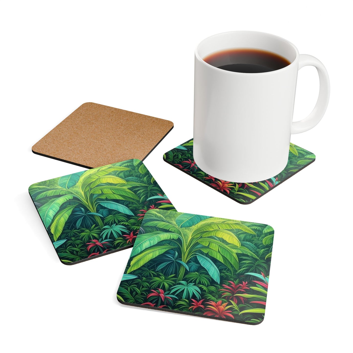 Coaster Set - Rainforest Sleeping Spot
