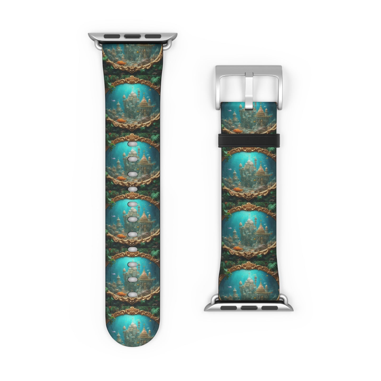 Apple Watch Band - Mermaid Palace, Aegean Sea, Vertical