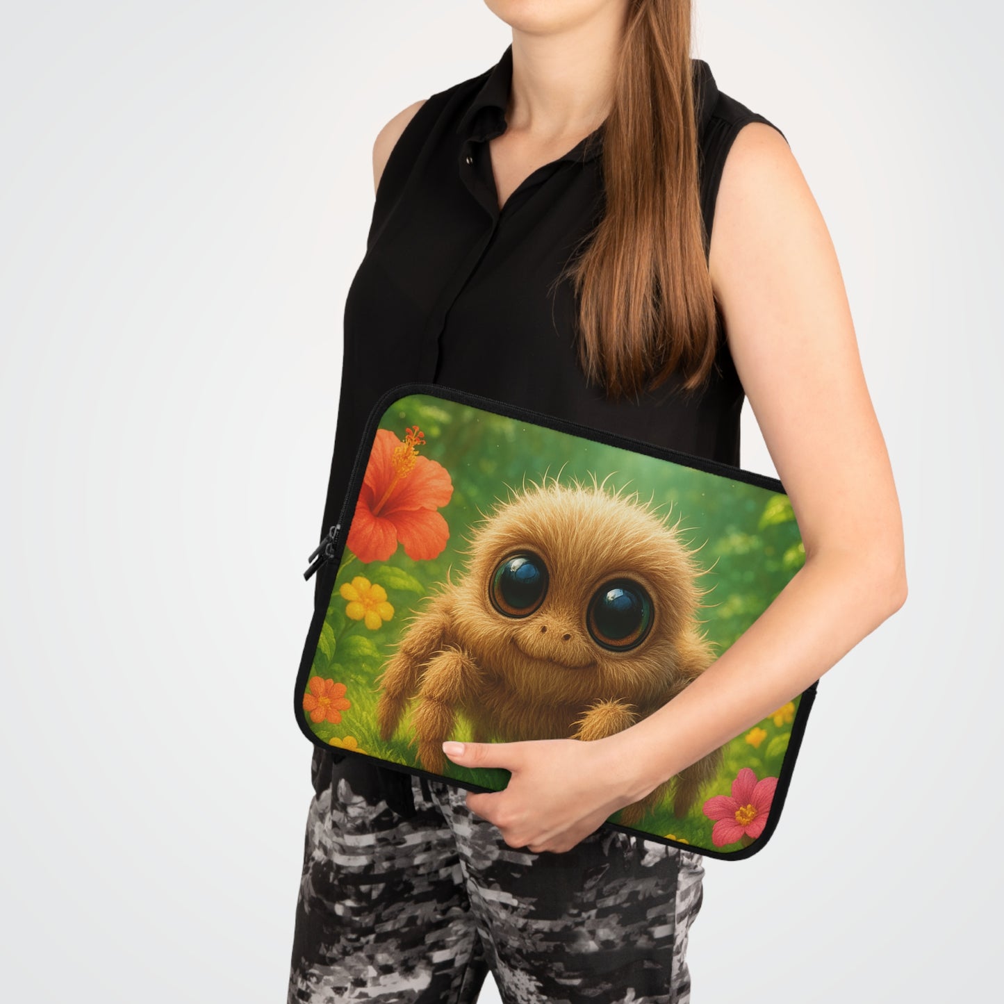 Tropical Laptop Sleeve, 5 Sizes - Perfect for Beach Lovers & Students / Baby Spider