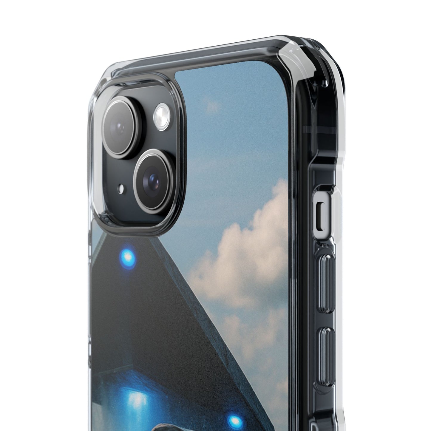 UFO and Dolphin Magnetic Clear Phone Case, Many Models