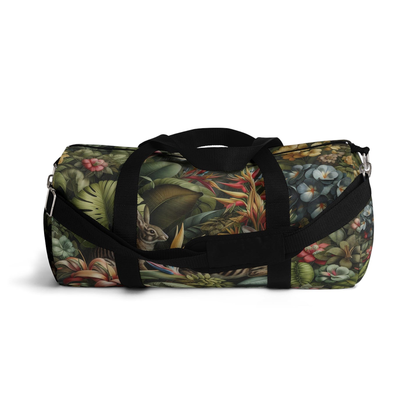 Tropical Duffel Bag - Perfect for Travel and Gym / Rainforest Rabbit Outing