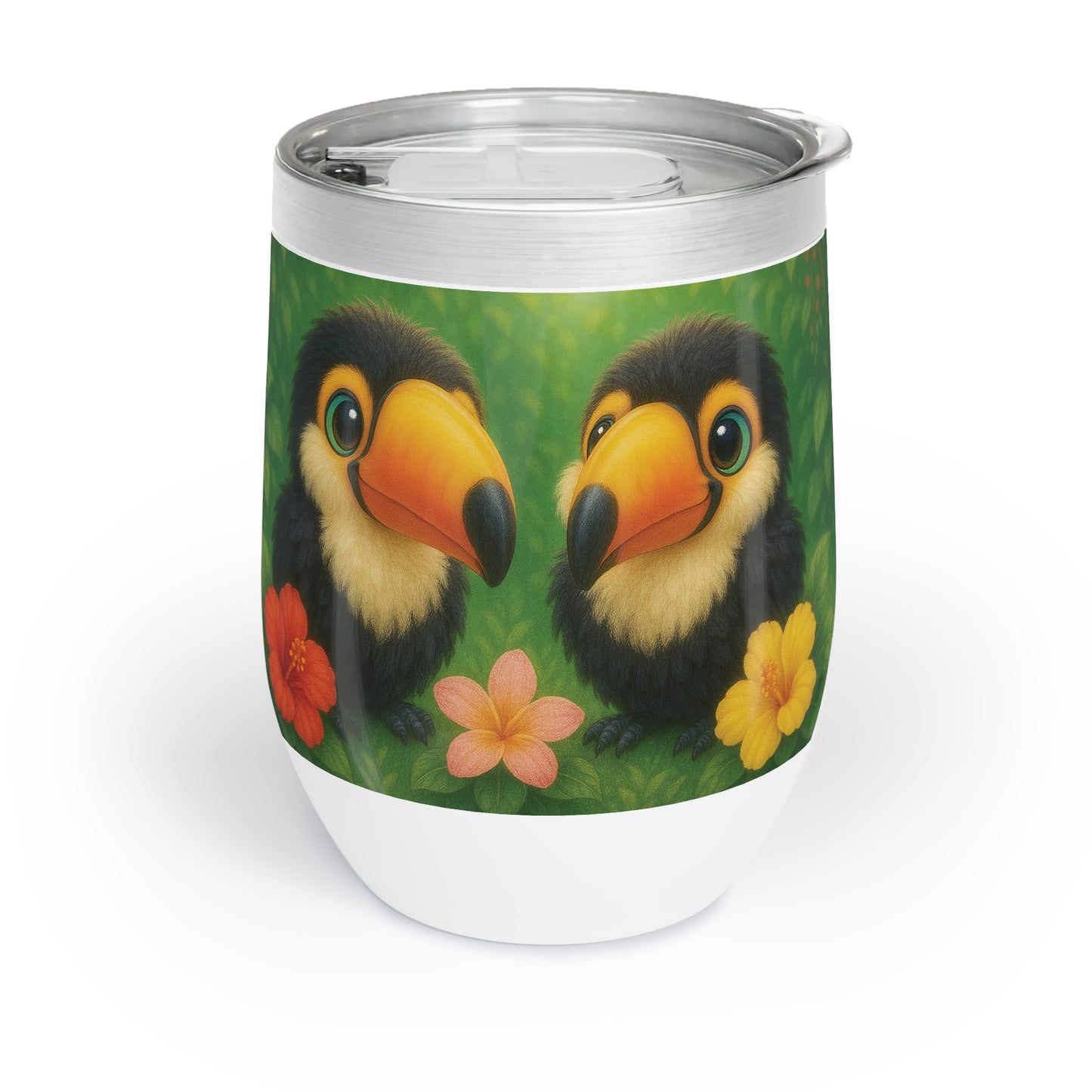 Chill Wine Tumbler with Baby Toucans