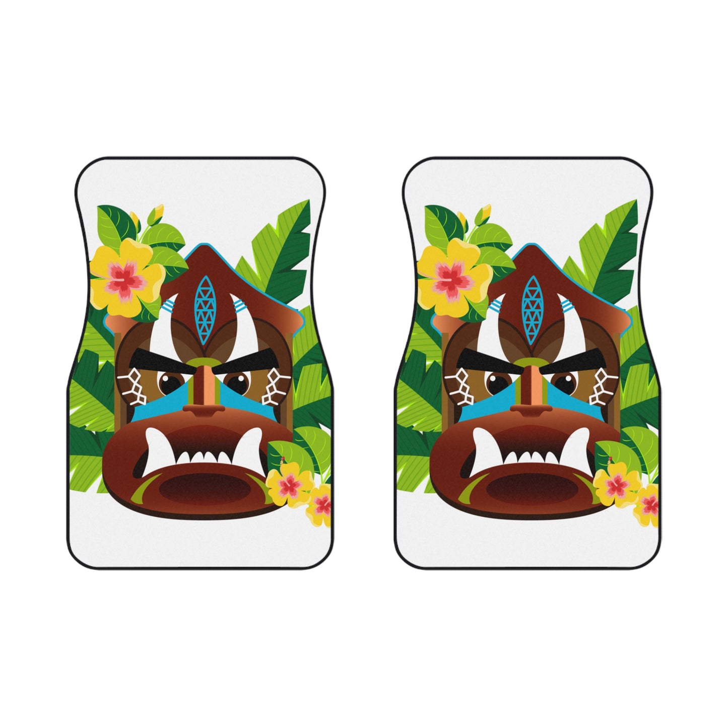 Tropical Tiki Boss MACRO Kimo Car Floor Mats - SET of 2