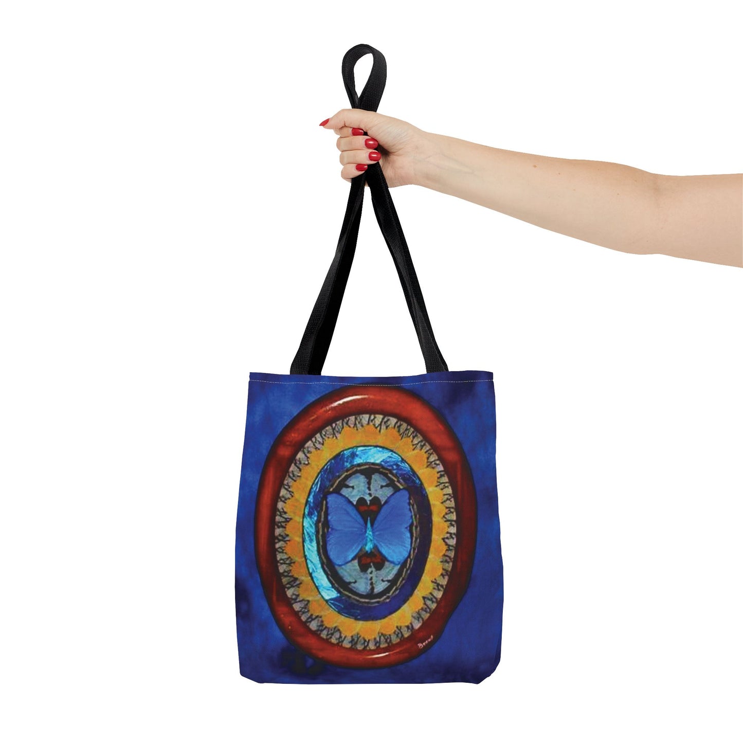Real Oval Butterfly Wing Art Tote Bag - 3 Sizes