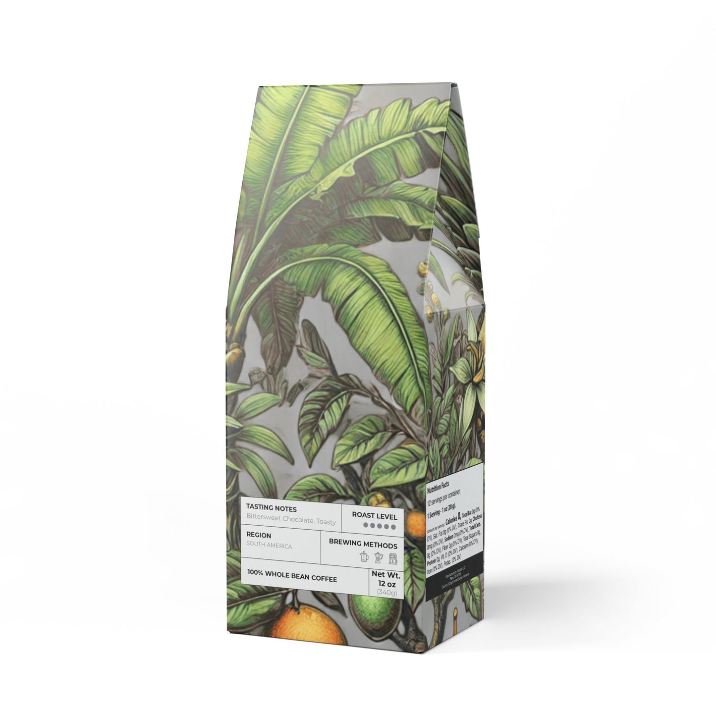 Black Coral Blend™ (Dark French Roast) Specialty Grade Craft Coffee / Palms and Tropical Fruit, Noir