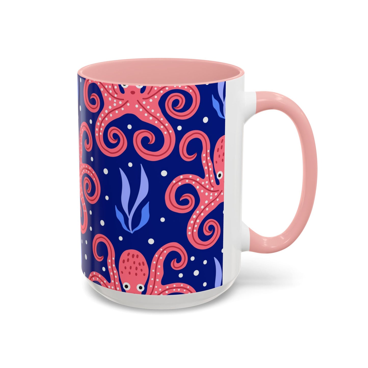 Accent Coffee Mug (11, 15oz), Tentacle Twist Octopus / Various Colors