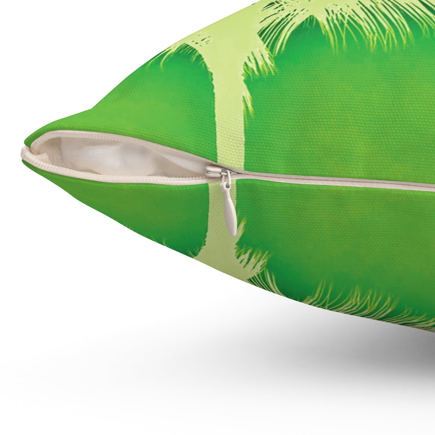 Decorative Pillow - Accent Cushion, 4 Sizes / Palm Glow Green