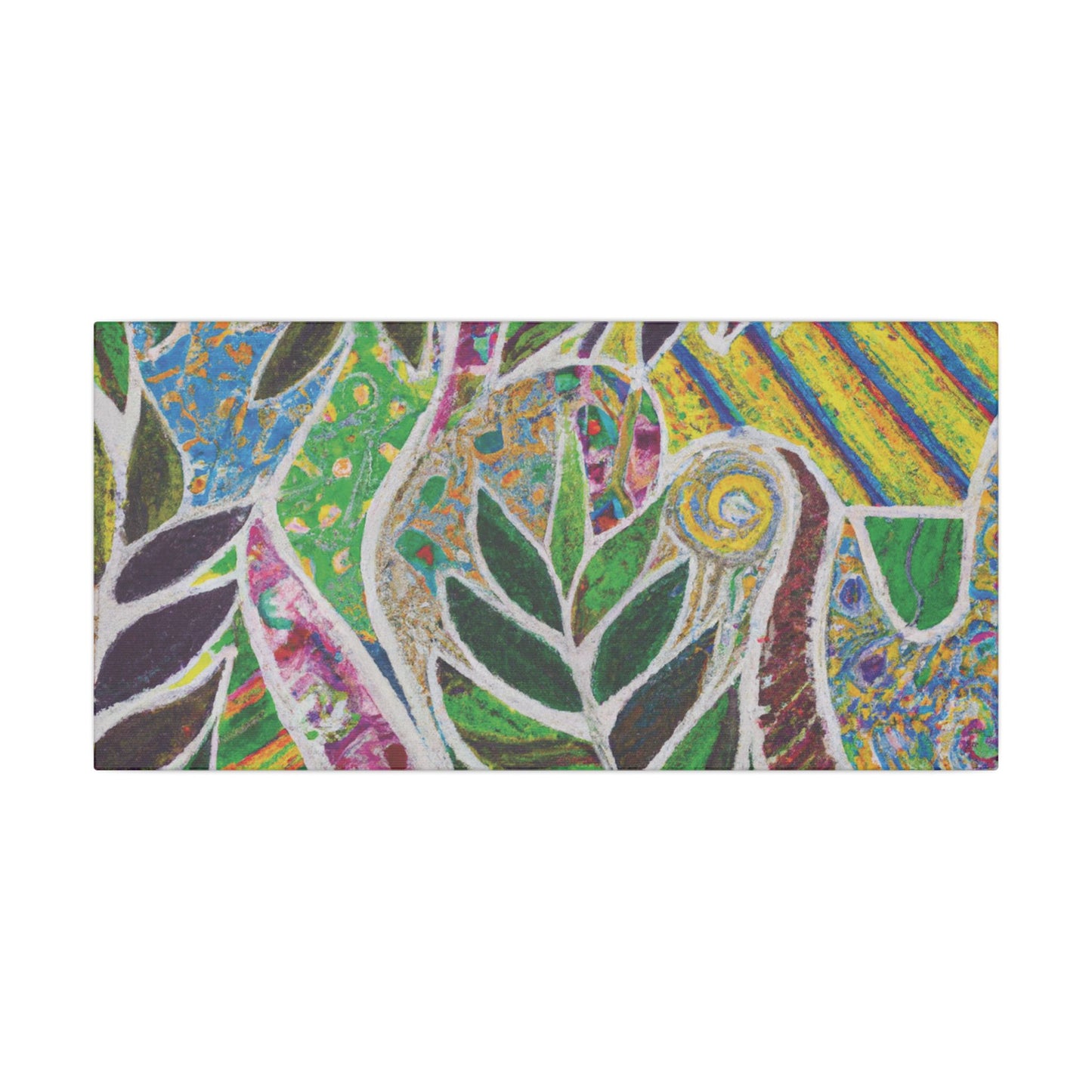 Tropical Canvas Artwork - Stretched Canvas Print, Many Sizes / Amazon Whimsy