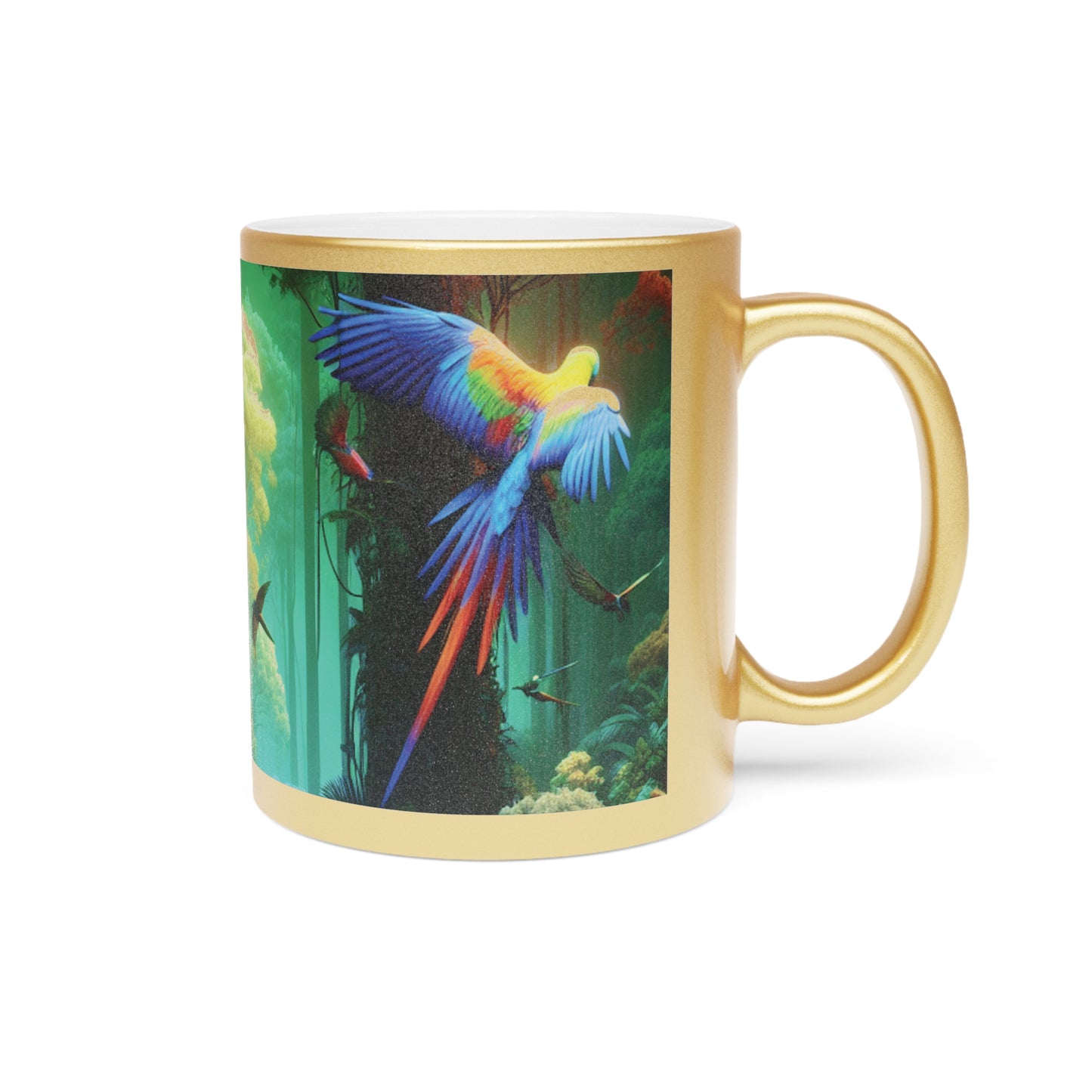 Tropical Metallic Mug, Gold or Silver - Flight School