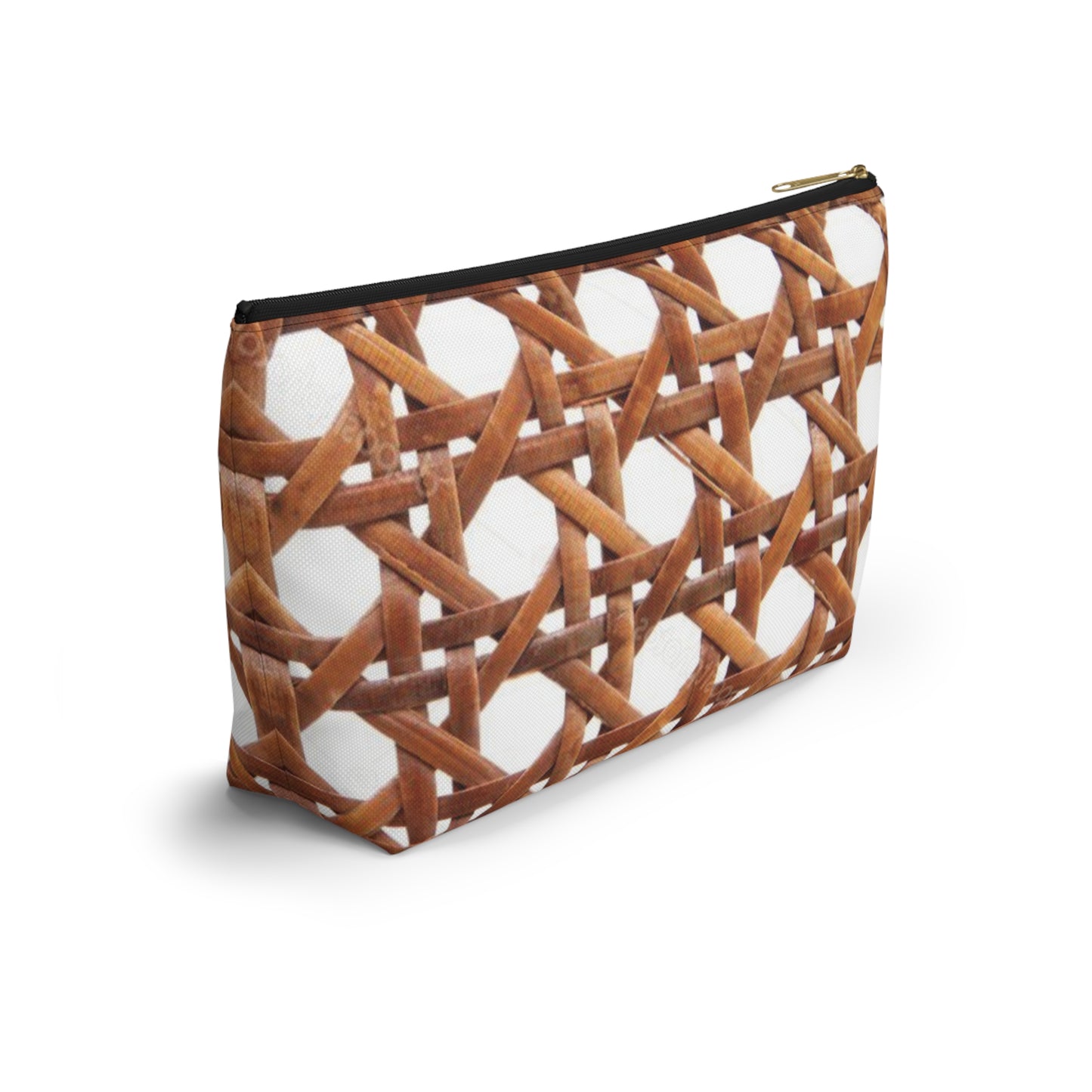 Tropical Accessory Pouch, 2 sizes | Makeup Bag | Perfect for Travel & Everyday Use / Beach Chair Wicker, Brown