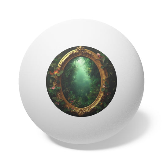 Tropical Paradise Ping Pong Balls - 6 Pack with Golden Portal to Paradise