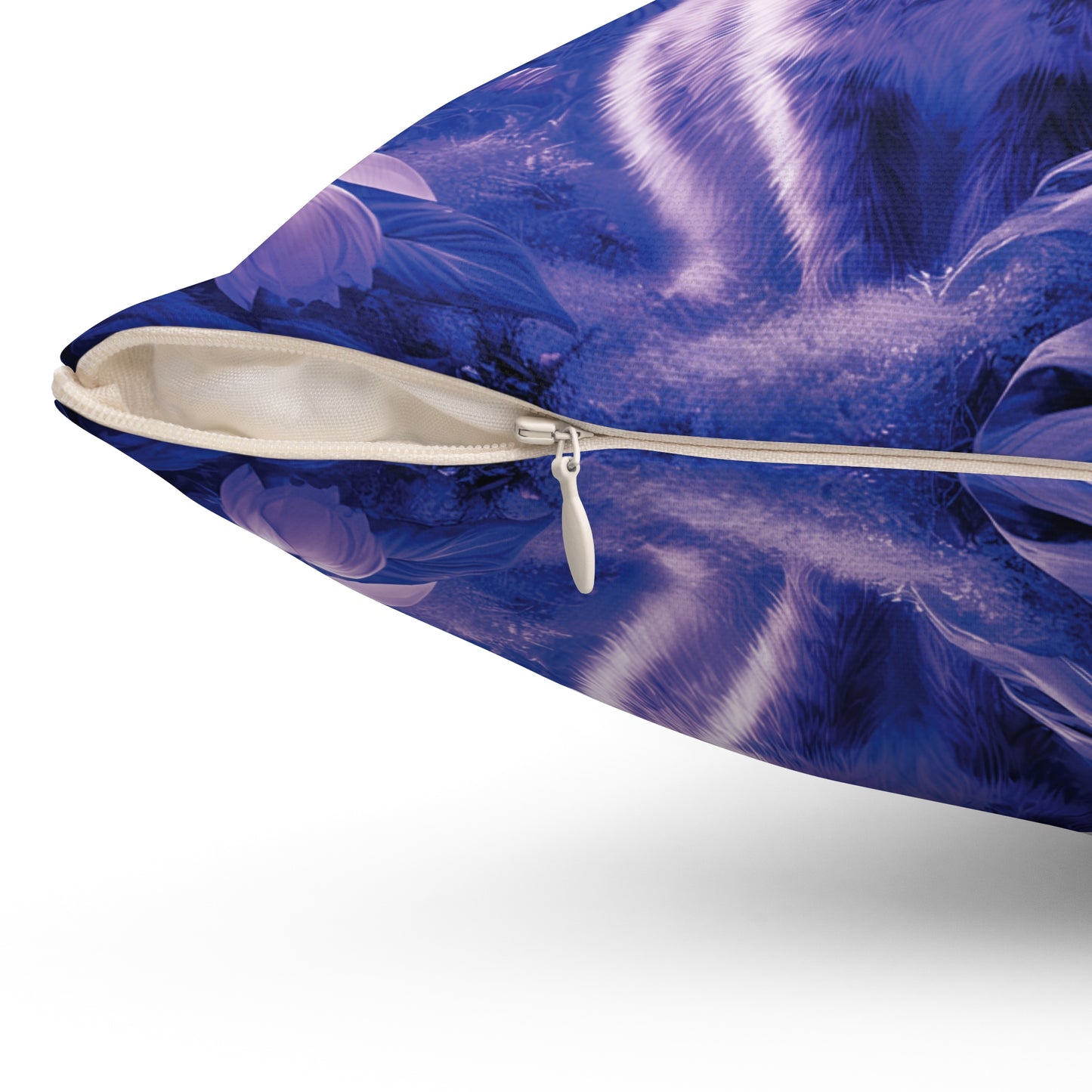 Decorative Pillow - Accent Cushion, 4 Sizes /Tropical Sumatran Rabbits/Amethyst