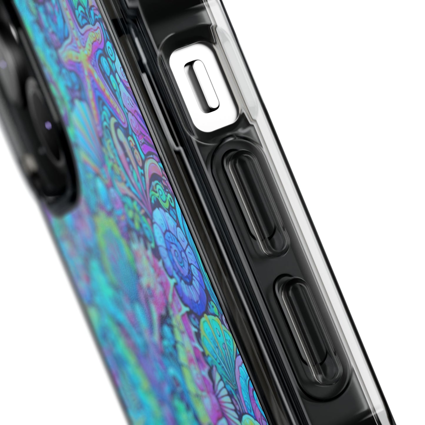 Seahorses/Turquoise POP Magnetic Clear Phone Case, Many Models
