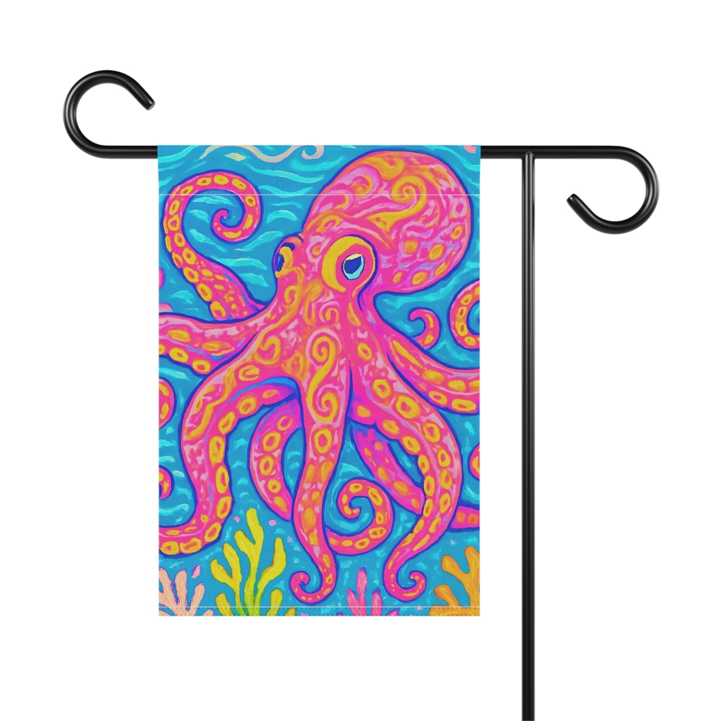 Tropical Garden Flag - Perfect for Outdoor Decor / Octopus Kraken Joe