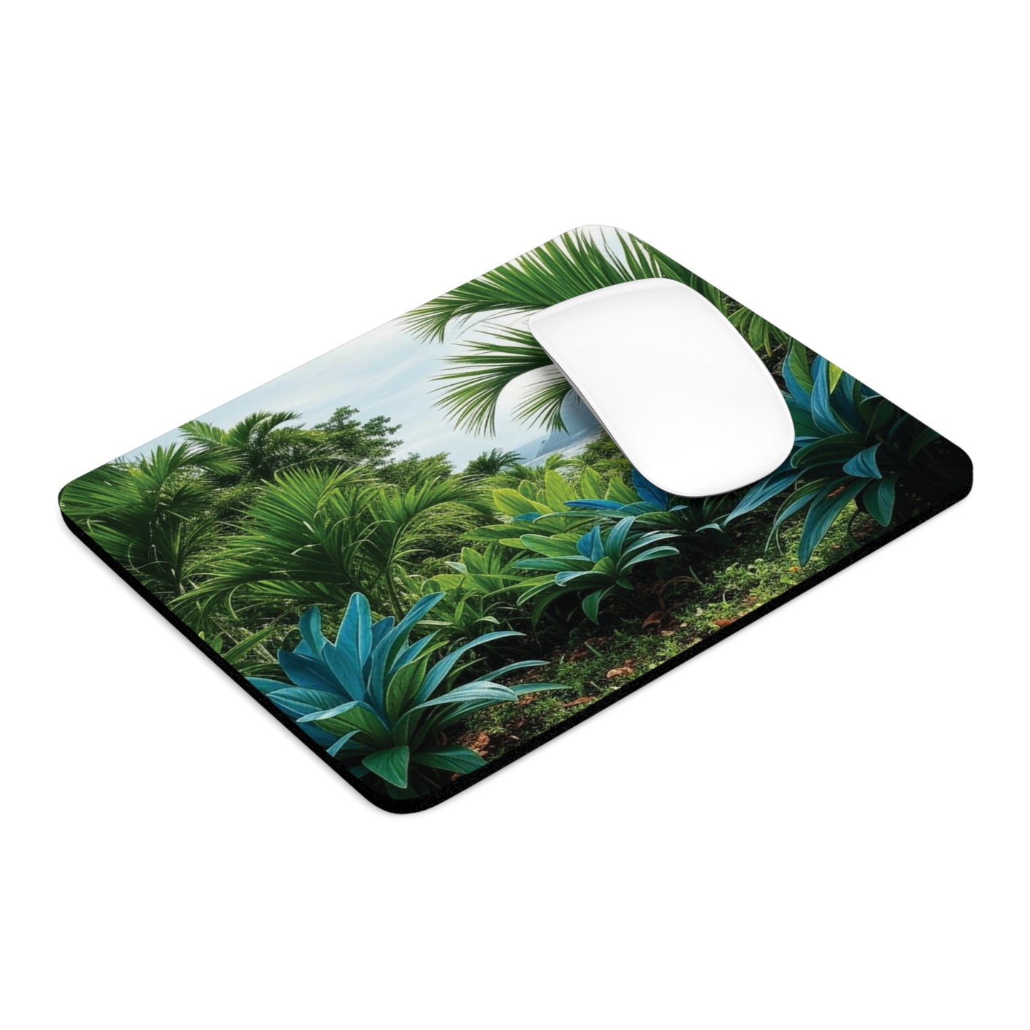 Rainforest Mouse Pad, 2 Shapes - Fun Vibes for Home Office & Gamer / Scenic Overlook
