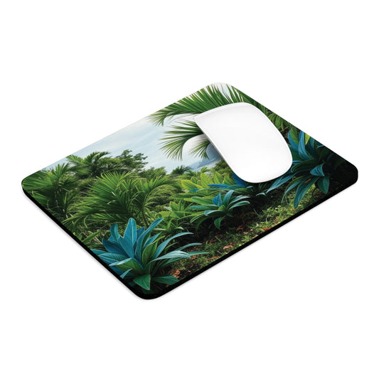 Rainforest Mouse Pad, 2 Shapes - Fun Vibes for Home Office & Gamer / Scenic Overlook